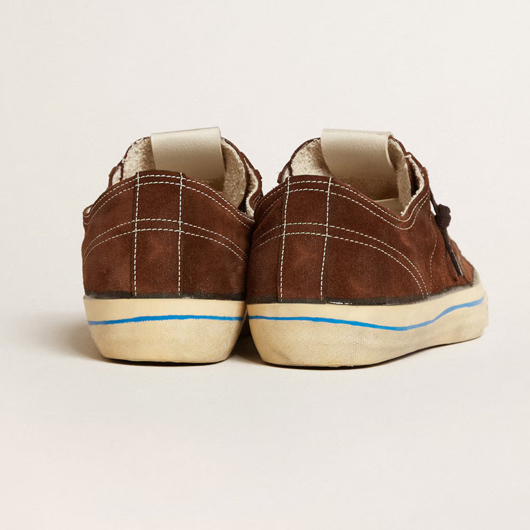 Golden Goose Golden Goose Wmns V-Star LTD 'Dark Brown White Stitching'