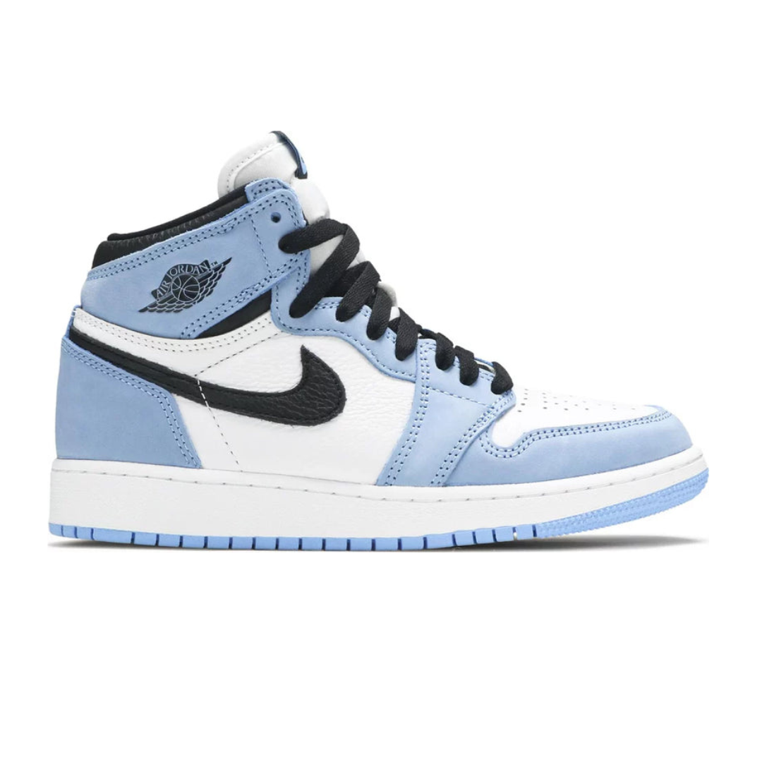 Jordan 1 Retro High White University Blue Black (GS)
