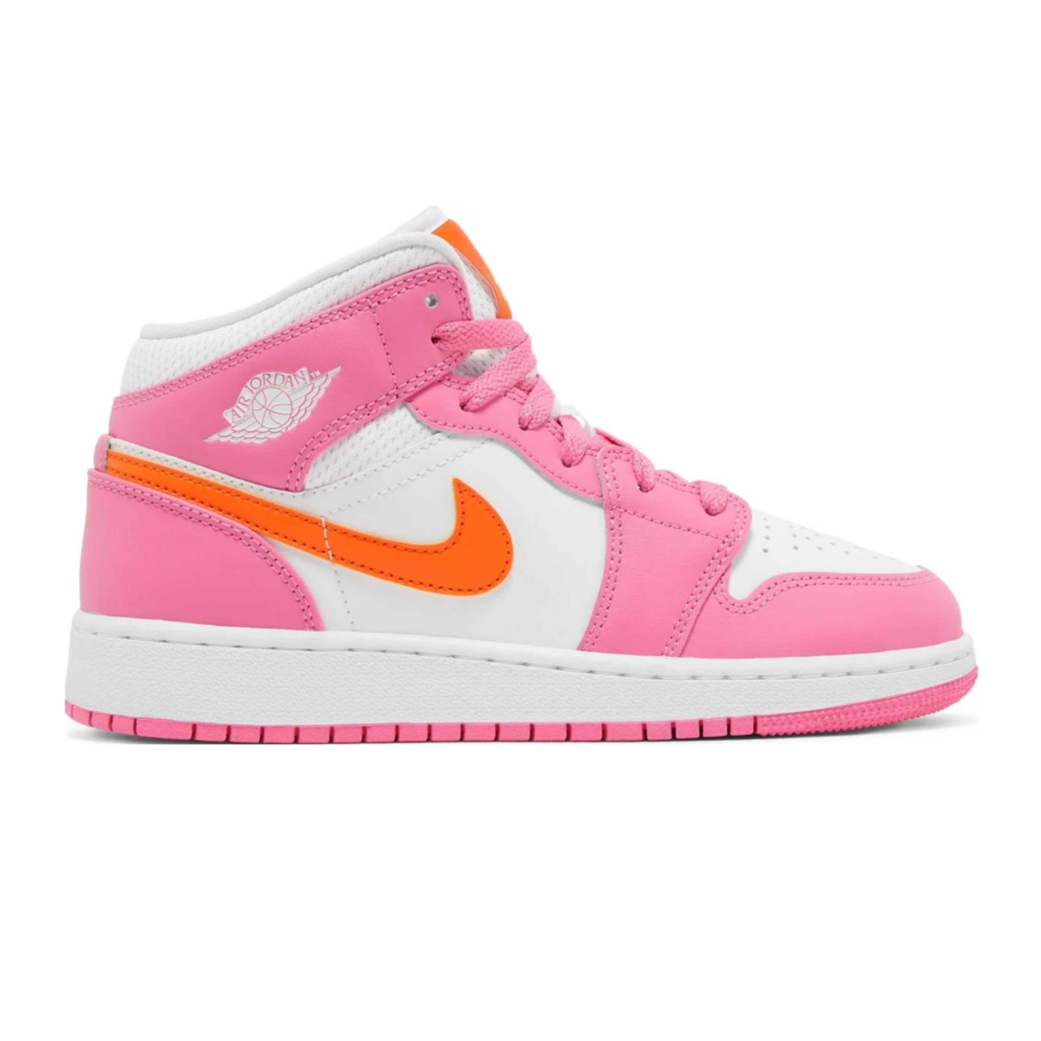 Jordan 1 Mid Pinksicle Safety Orange (GS)