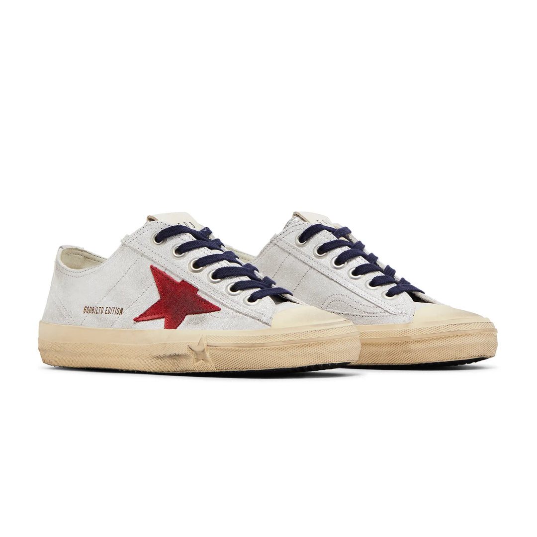Golden Goose Golden Goose Wmns V-Star LTD 'Silver Metallic Red'