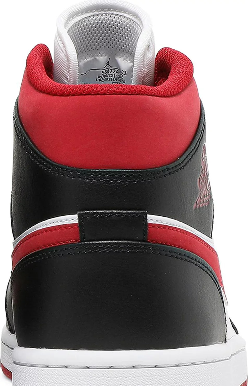 Air Jordan 1 Mid Gym Red Black White