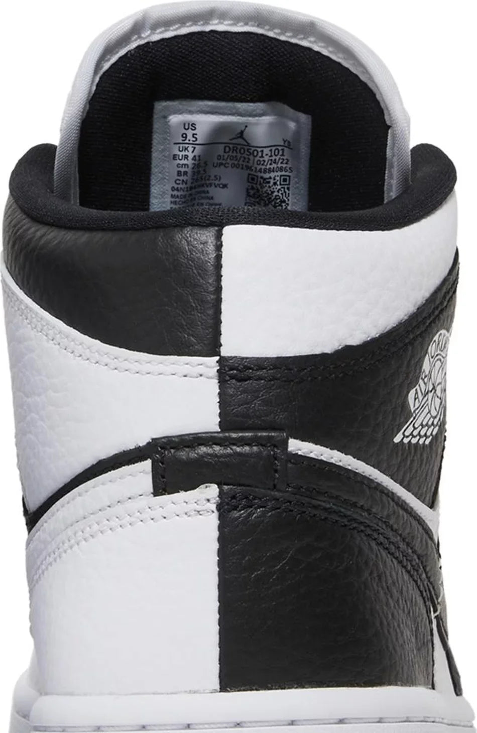 Jordan 1 Mid Split Black White (W)