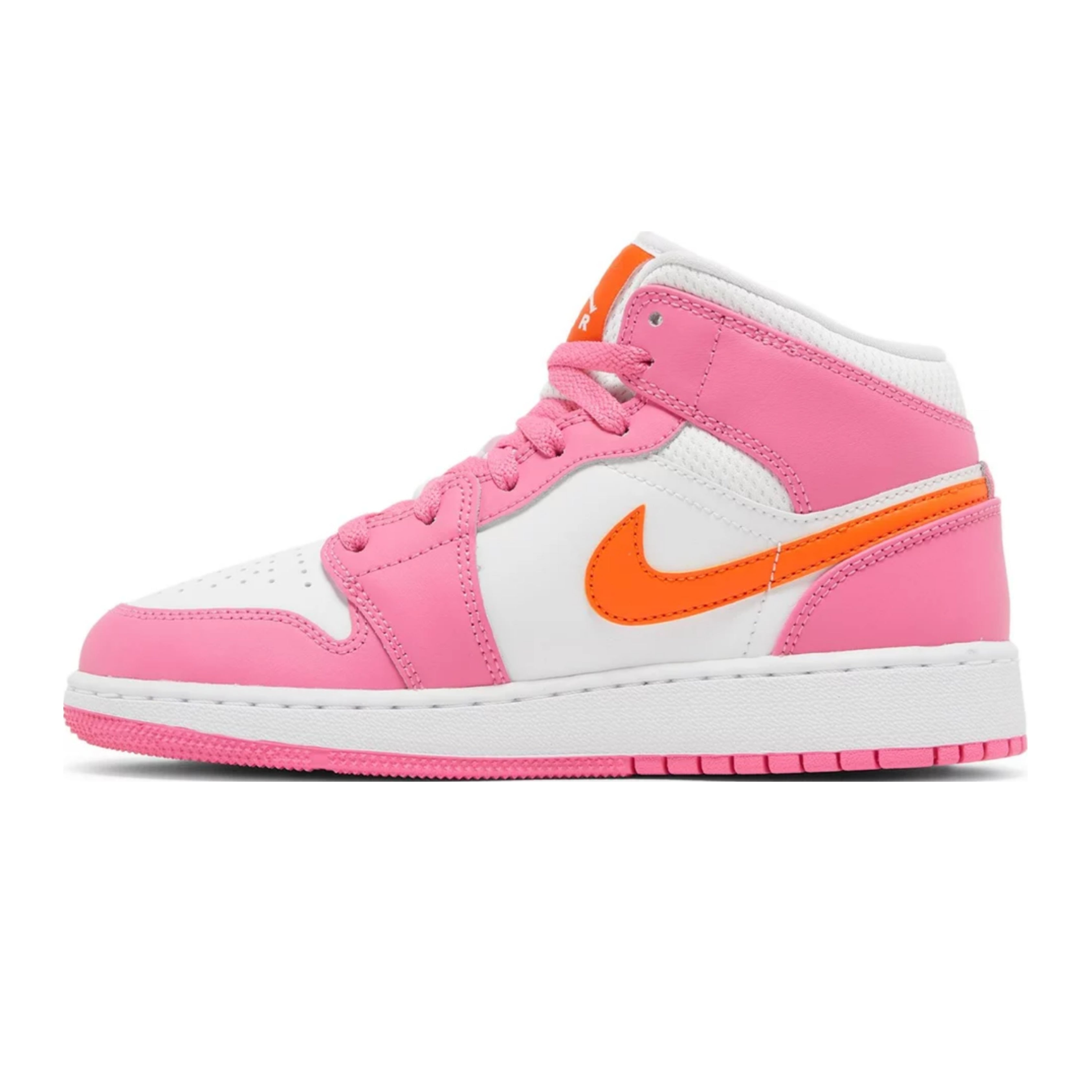Jordan 1 Mid Pinksicle Safety Orange (GS)