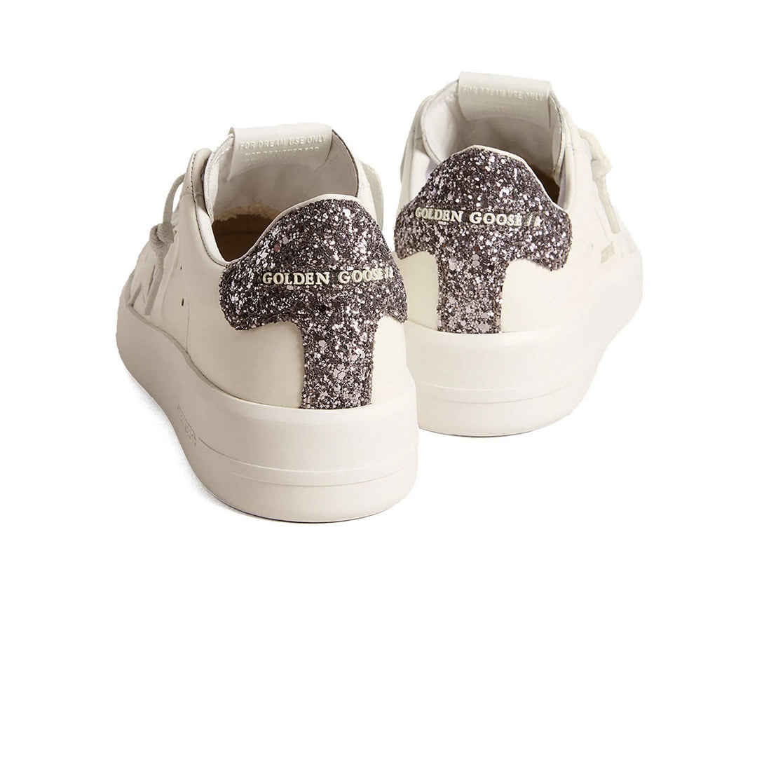 Golden Goose Purestar White Anthracite Glitter