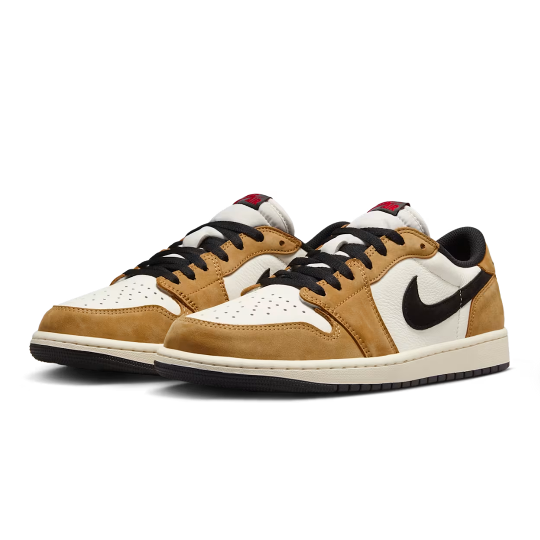 Nike Air Jordan 1 Low Sail and Golden Harvest