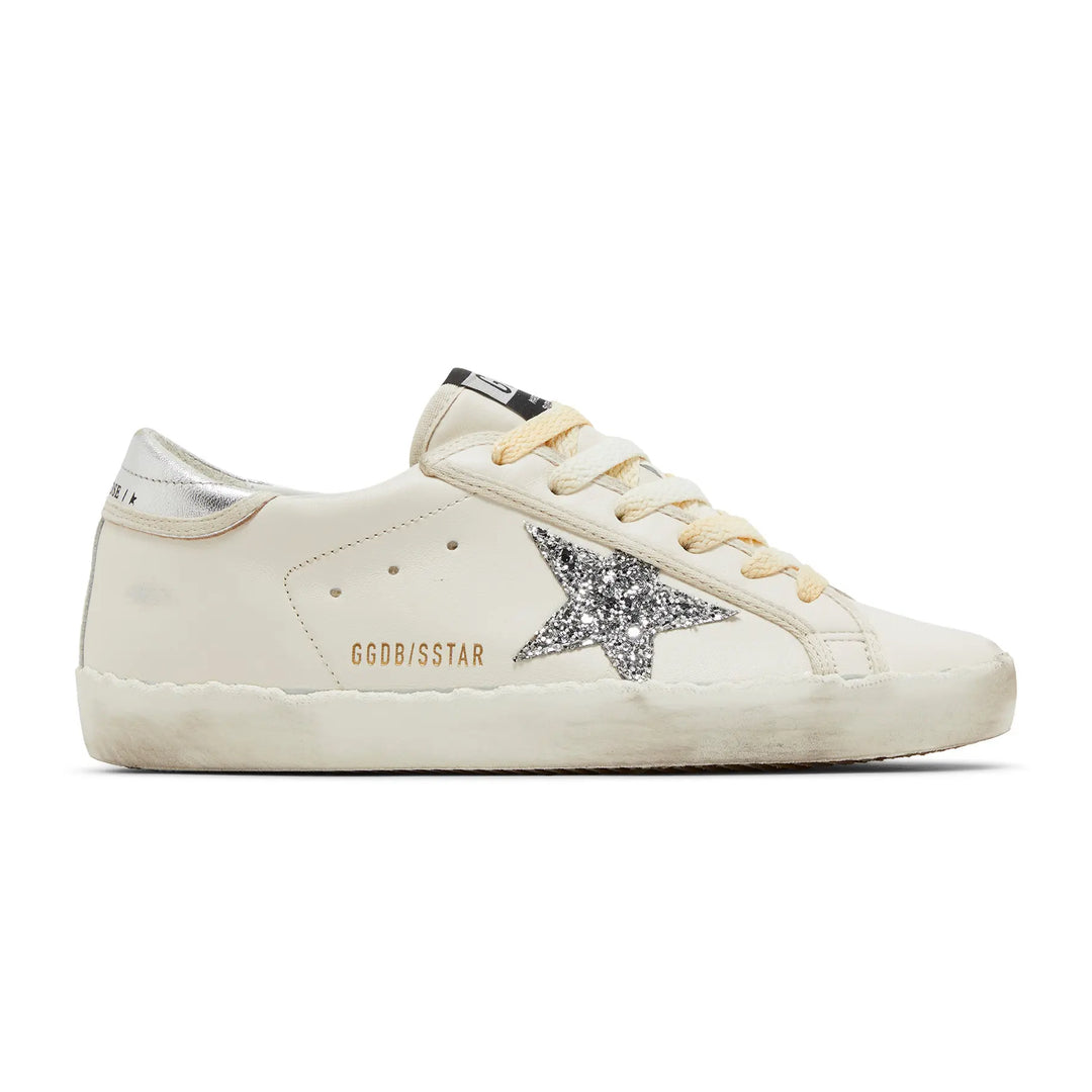 Golden Goose Golden Goose Wmns Superstar 'White Silver Glitter'