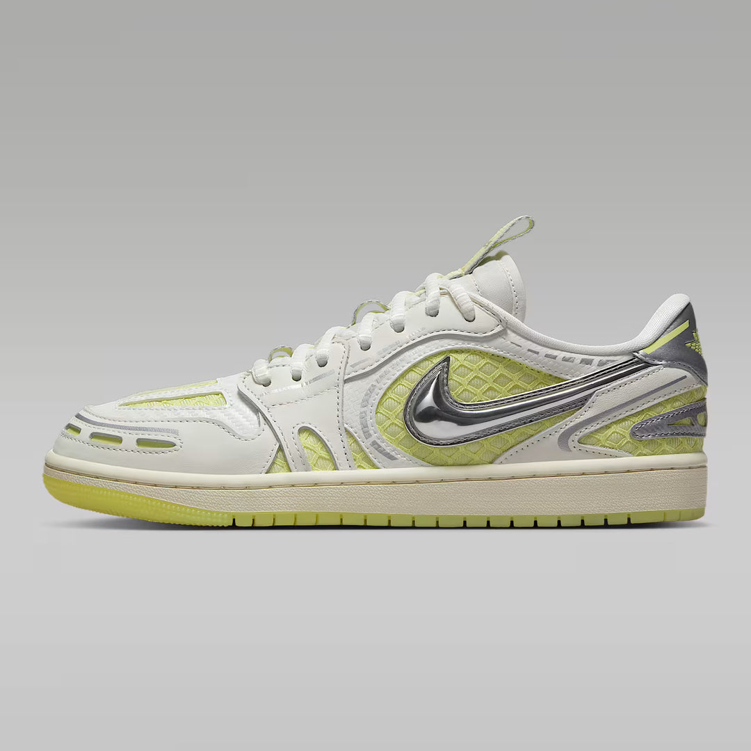 Jordan Wmns Air Jordan 1 Low Method of Make V3 'Sail Luminous Green'
