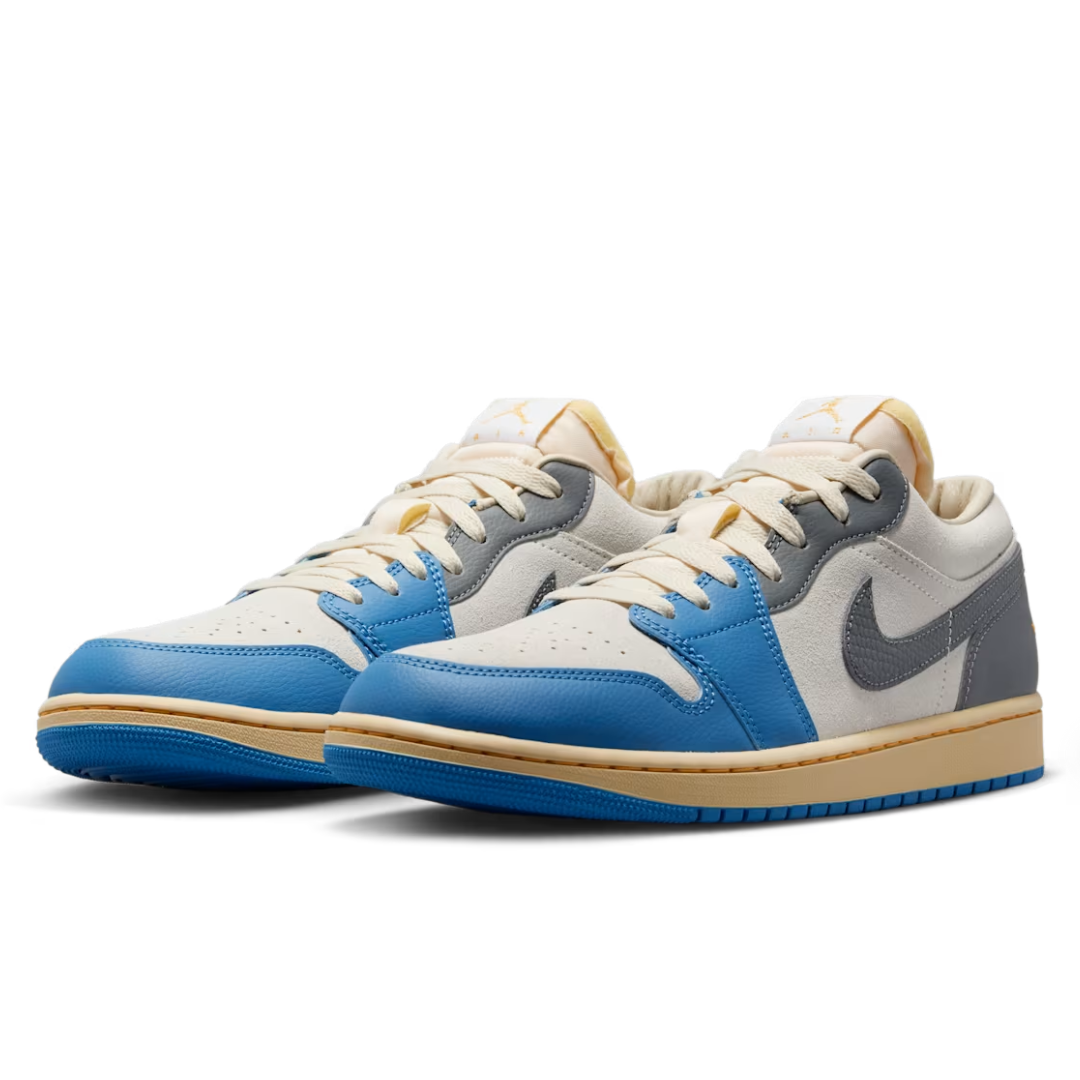 Jordan Air 1 Low Vintage UNC White/University blue-grey-sail