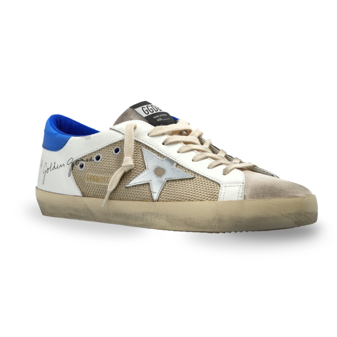 Golden Goose Super-Star Latte White Blue