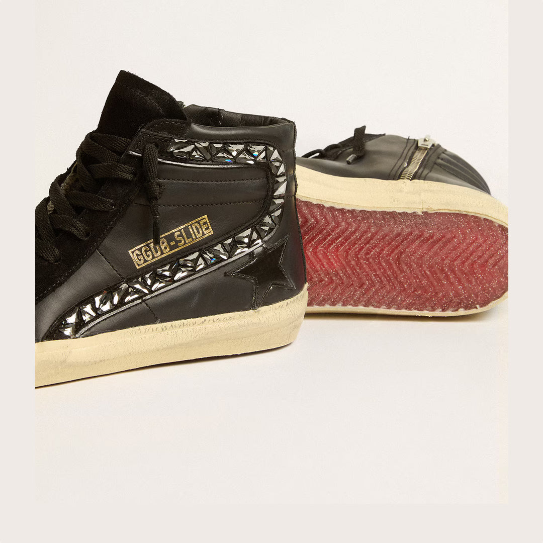 Golden Goose Swarovski x Golden Goose Wmns Slide Sneaker 'Black Flash'