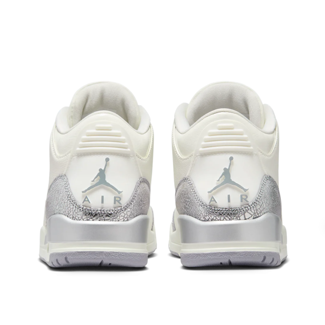Nike Air Jordan 3 Retro Sail and Cement Grey (women)