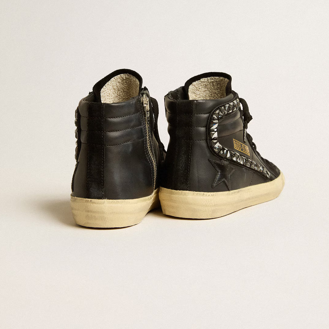 Golden Goose Swarovski x Golden Goose Wmns Slide Sneaker 'Black Flash'