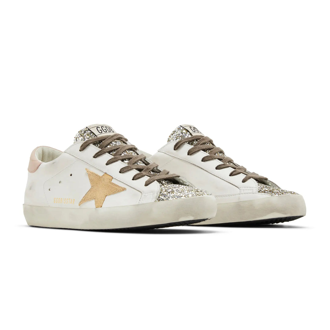 Golden Goose Golden Goose Wmns Superstar 'Platinum Glitter Toe'