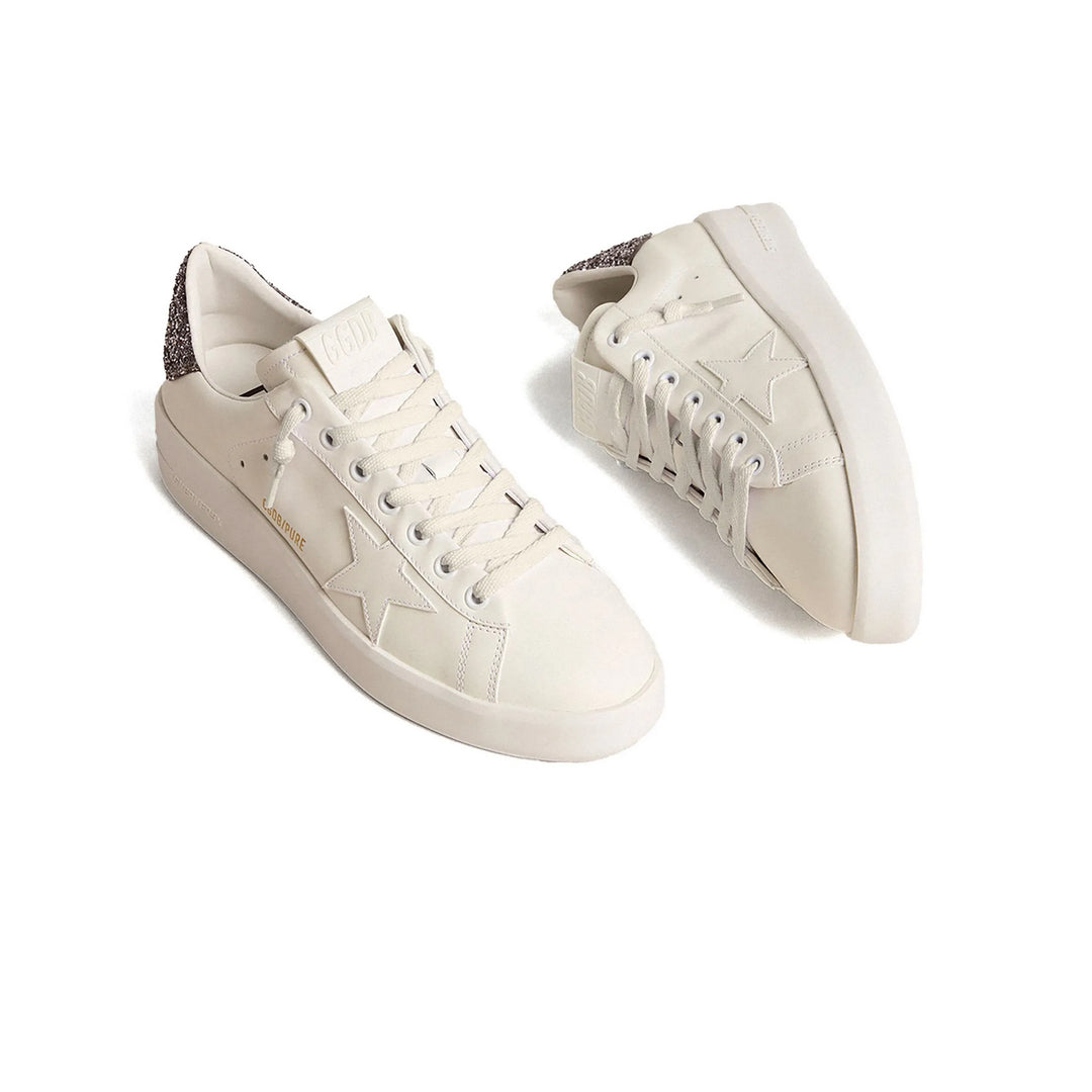 Golden Goose Purestar White Anthracite Glitter