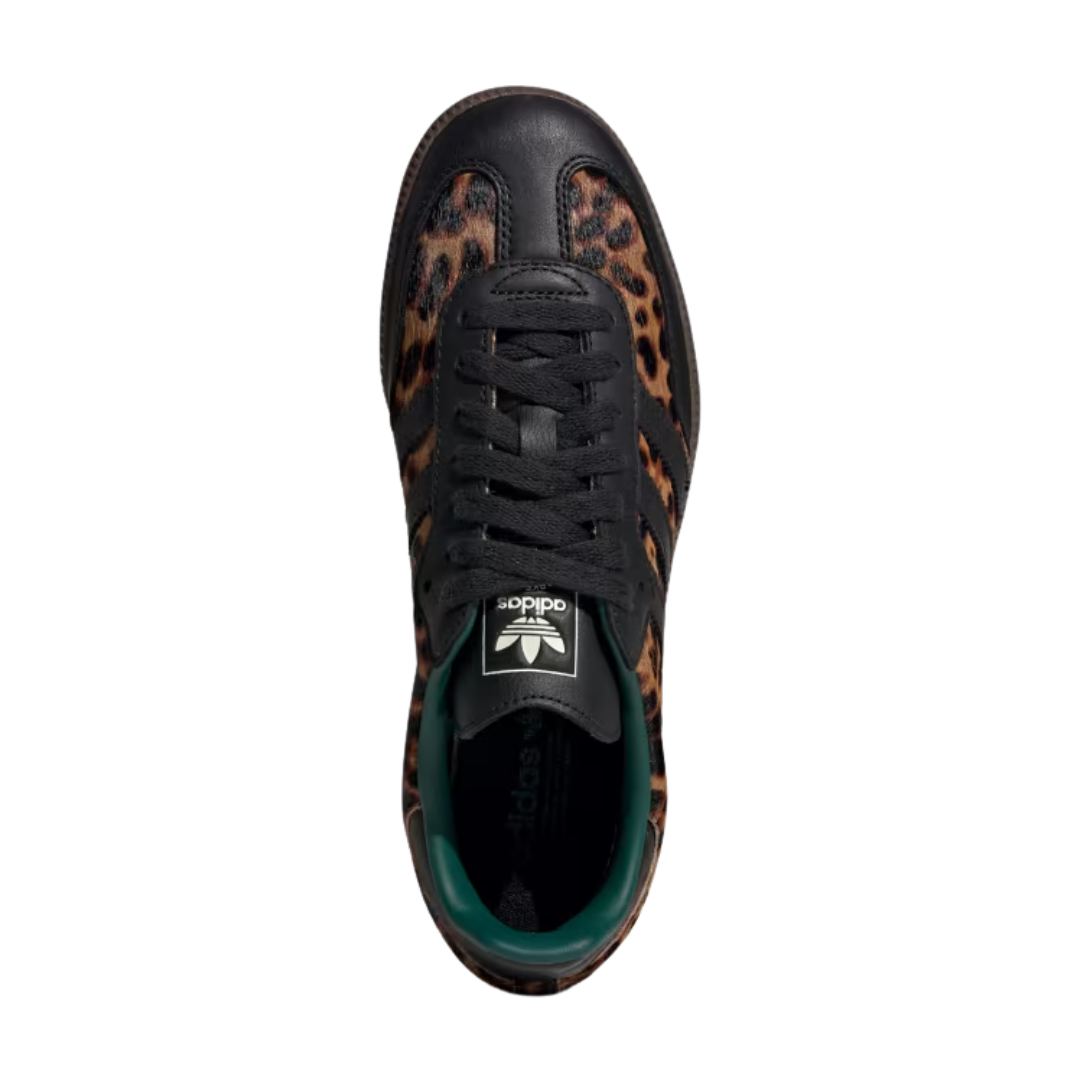 Adidas Samba OG Black Green Leopard (Women's)