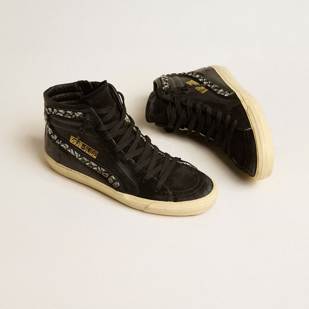 Golden Goose Swarovski x Golden Goose Wmns Slide Sneaker 'Black Flash'