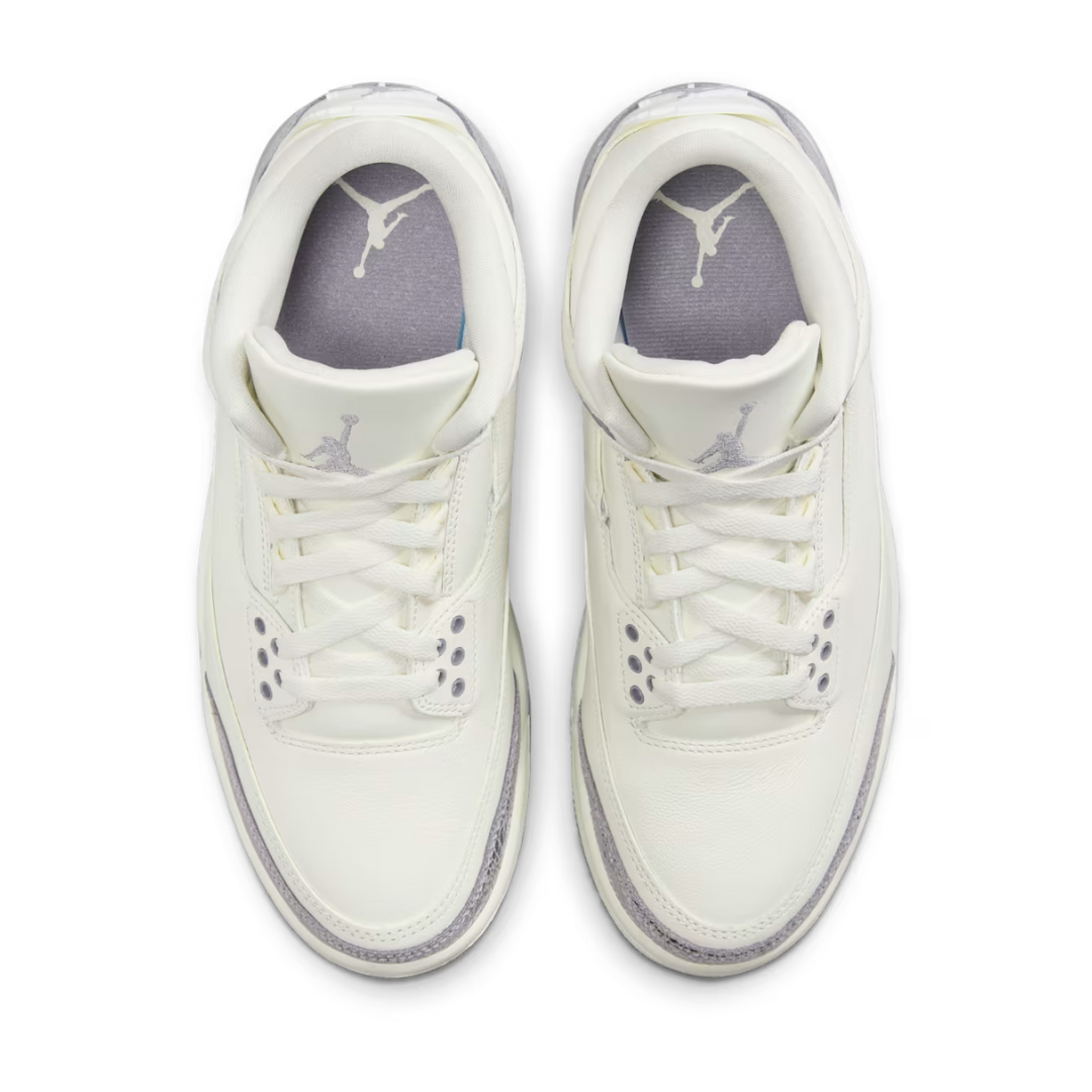 Nike Air Jordan 3 Retro Sail and Cement Grey (women)