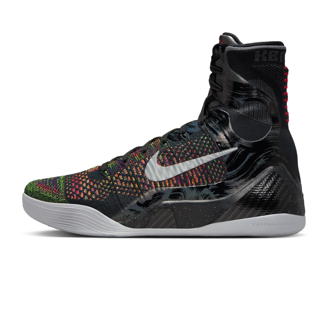 Nike Kobe 9 Protro Elite "Masterpiece" Black and Metallic Silver