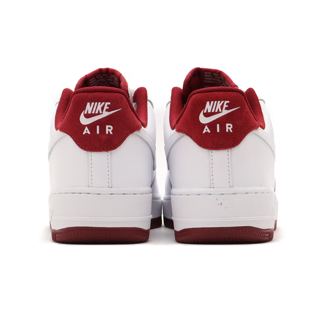 Nike Air Force 1 White Burgundy