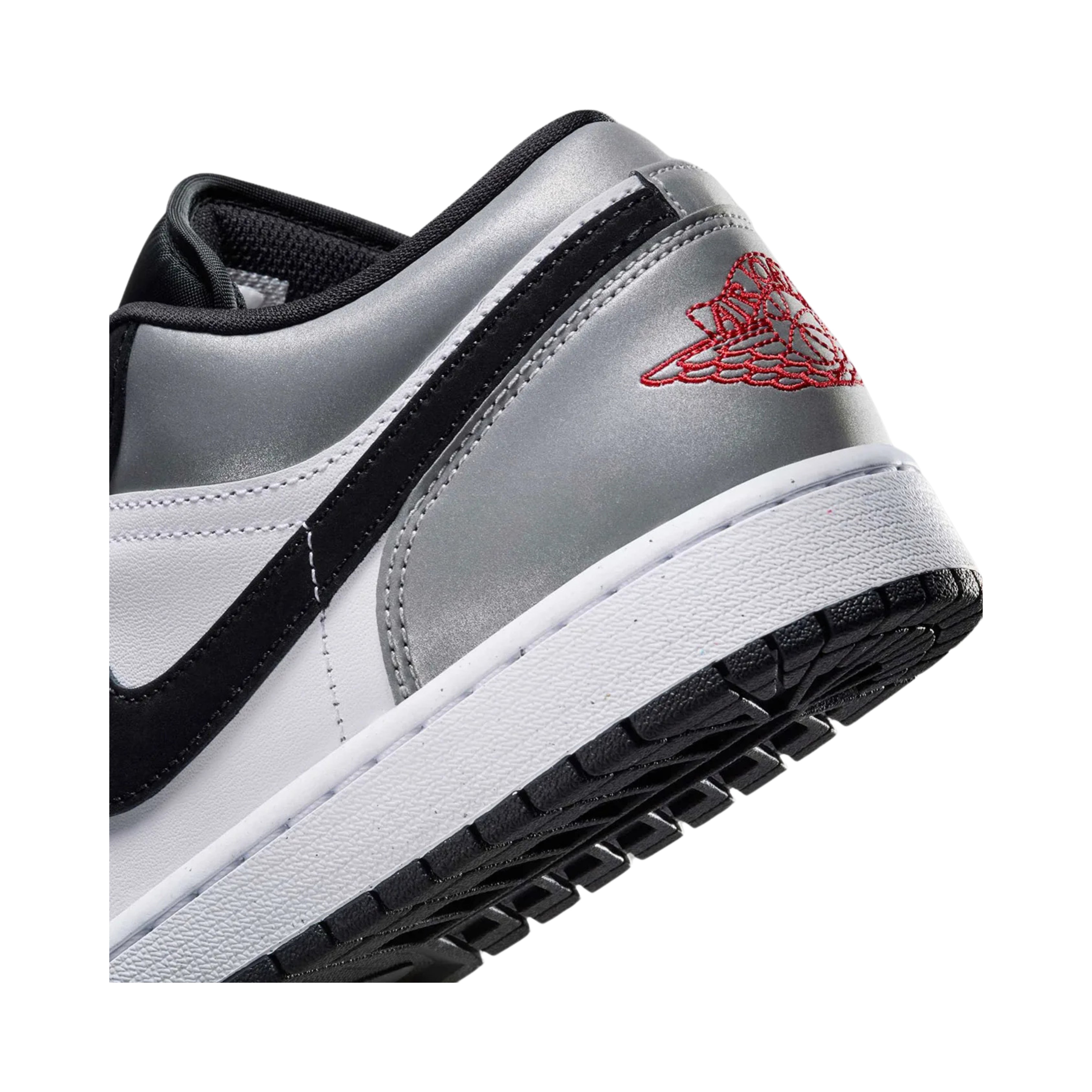 Jordan 1 Low SE White Fire Red Black Matte Silver