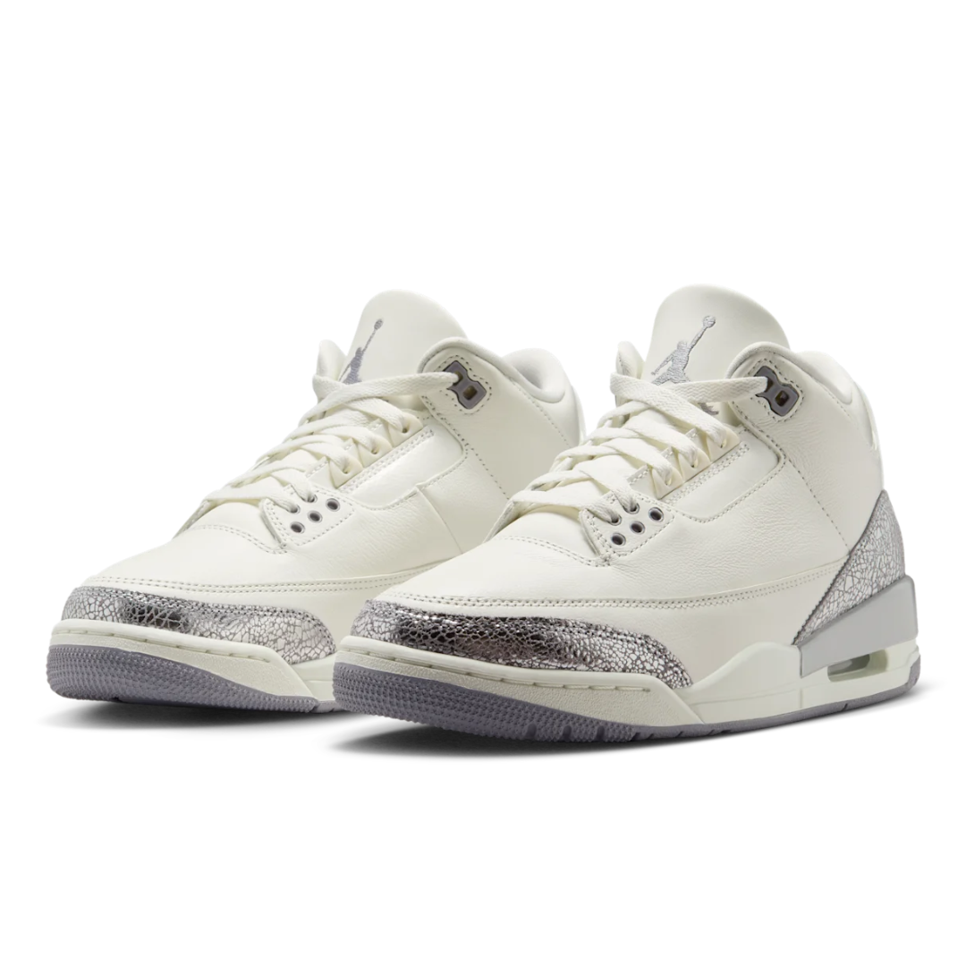 Nike Air Jordan 3 Retro Sail and Cement Grey (women)