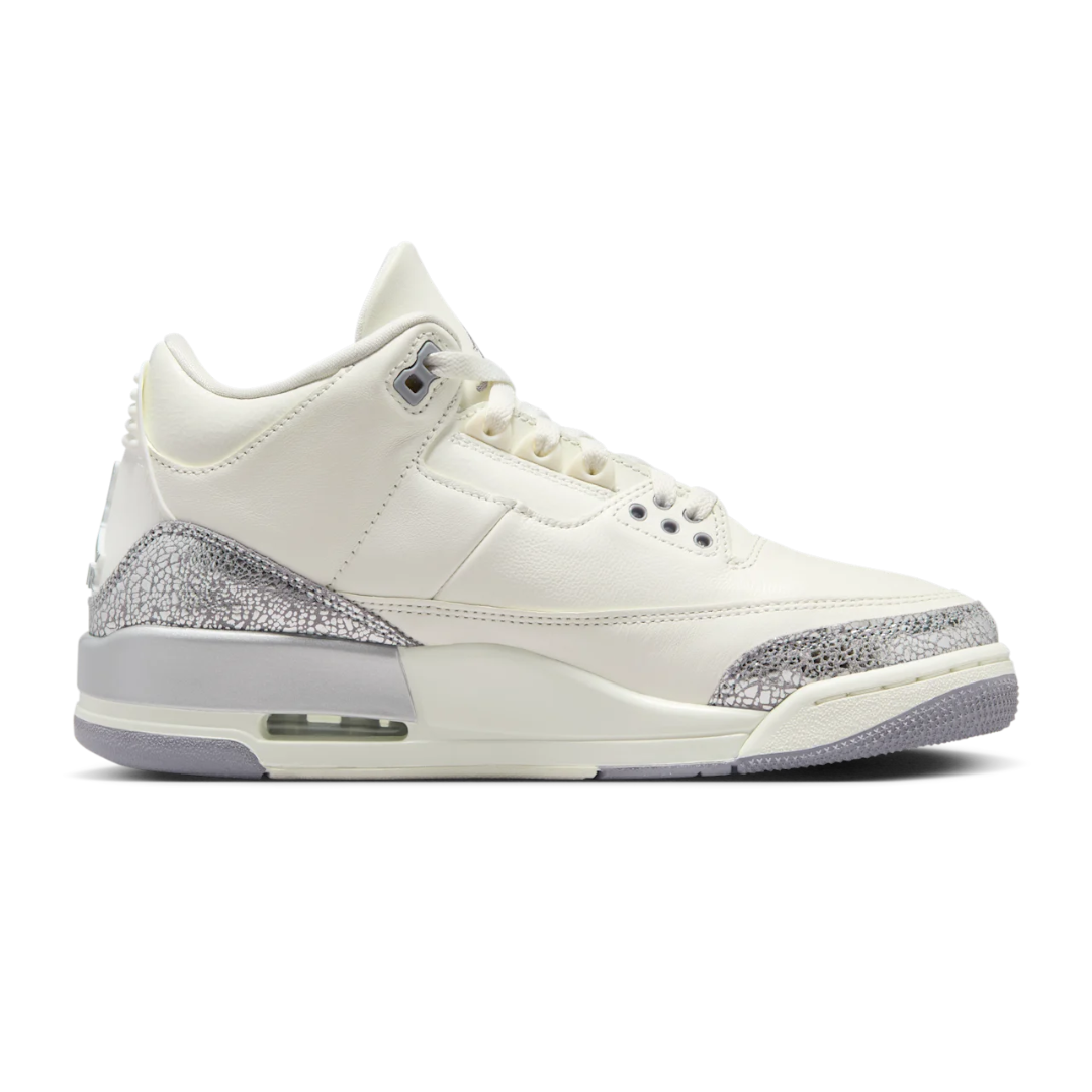 Nike Air Jordan 3 Retro Sail and Cement Grey (women)