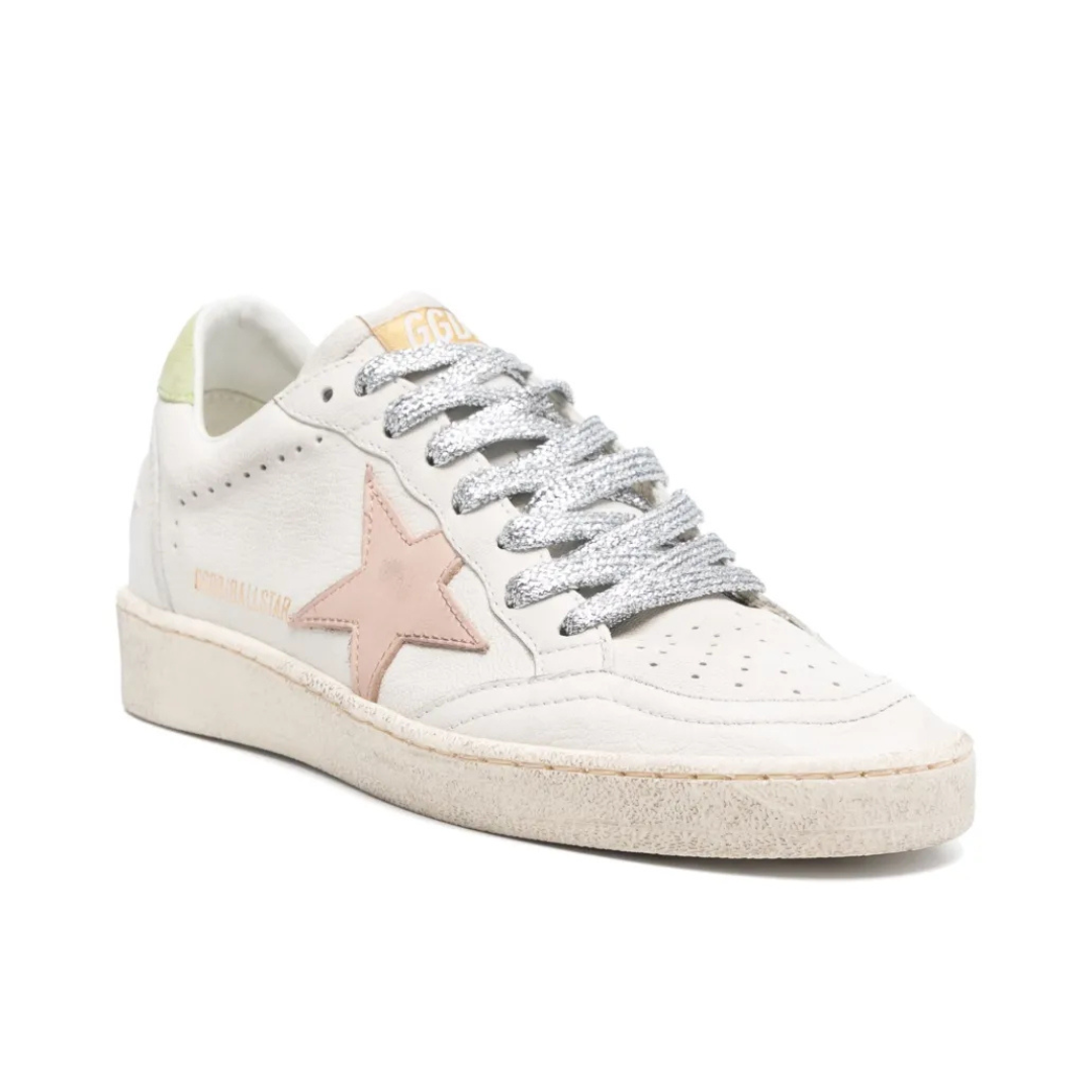 Golden Goose Ball Star Pastel Green Pink