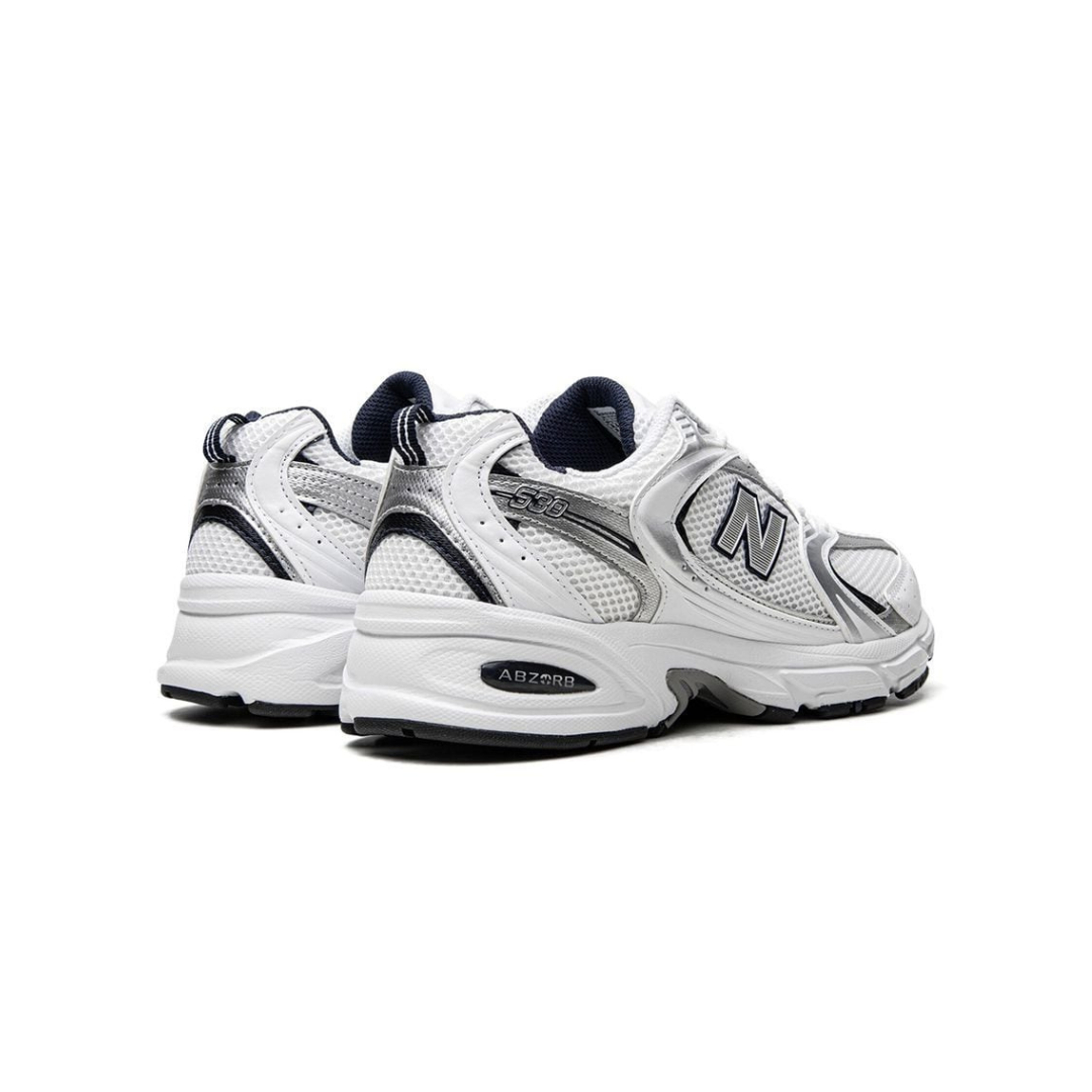New Balance 530 White Silver Navy