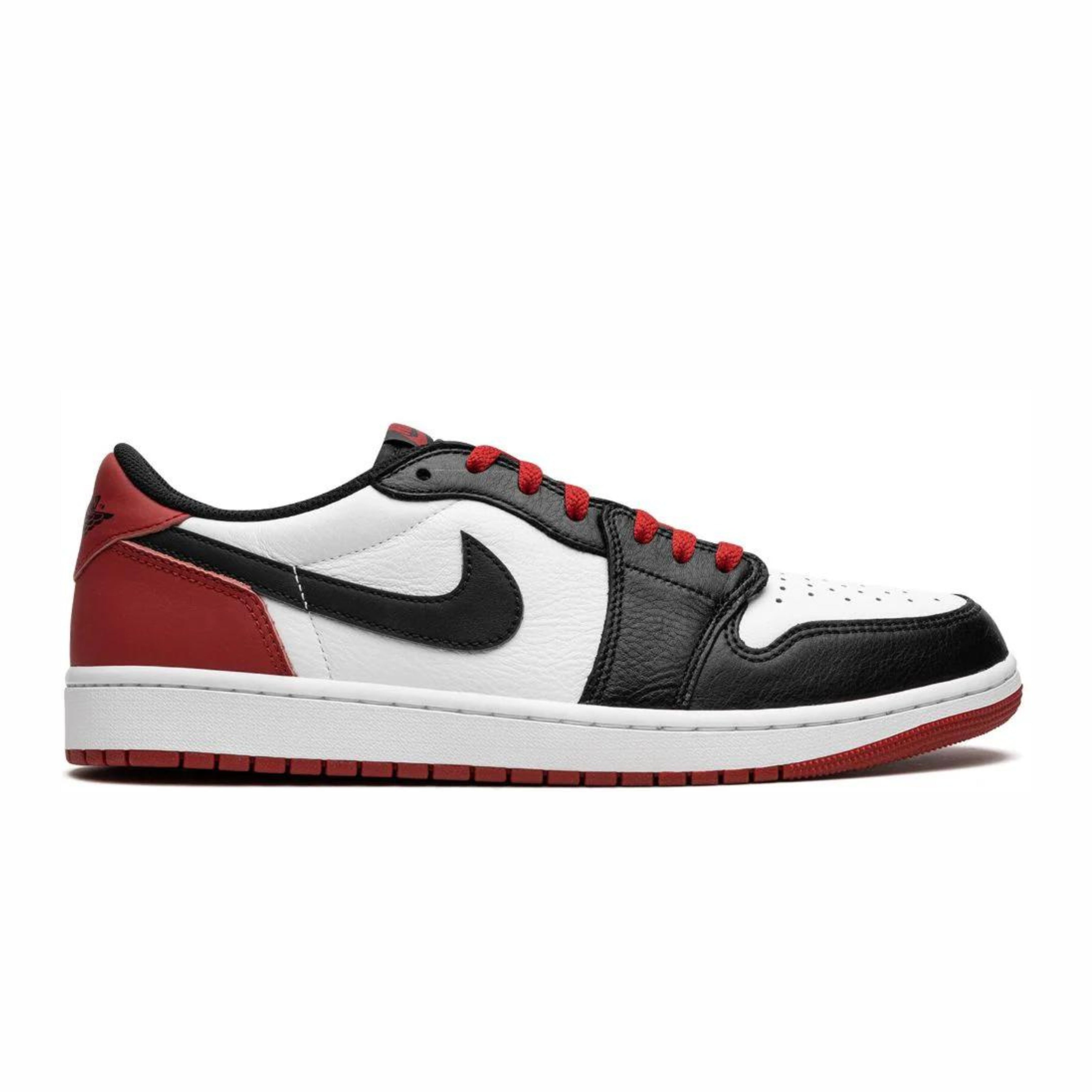 Jordan 1 Retro Low OG Black Toe (2023) red