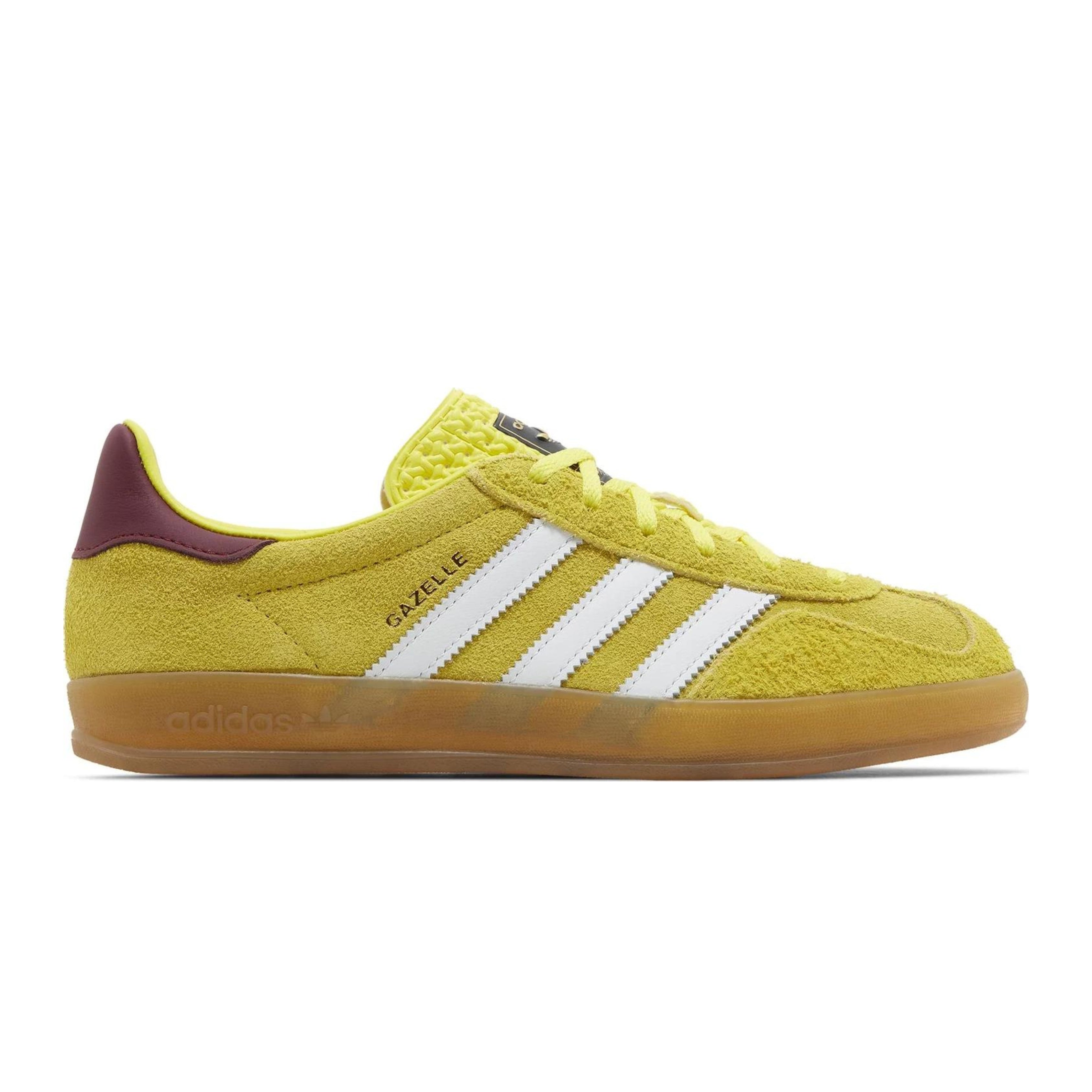 Adidas Gazelle Indoor Bright Yellow Collegiate Burgundy