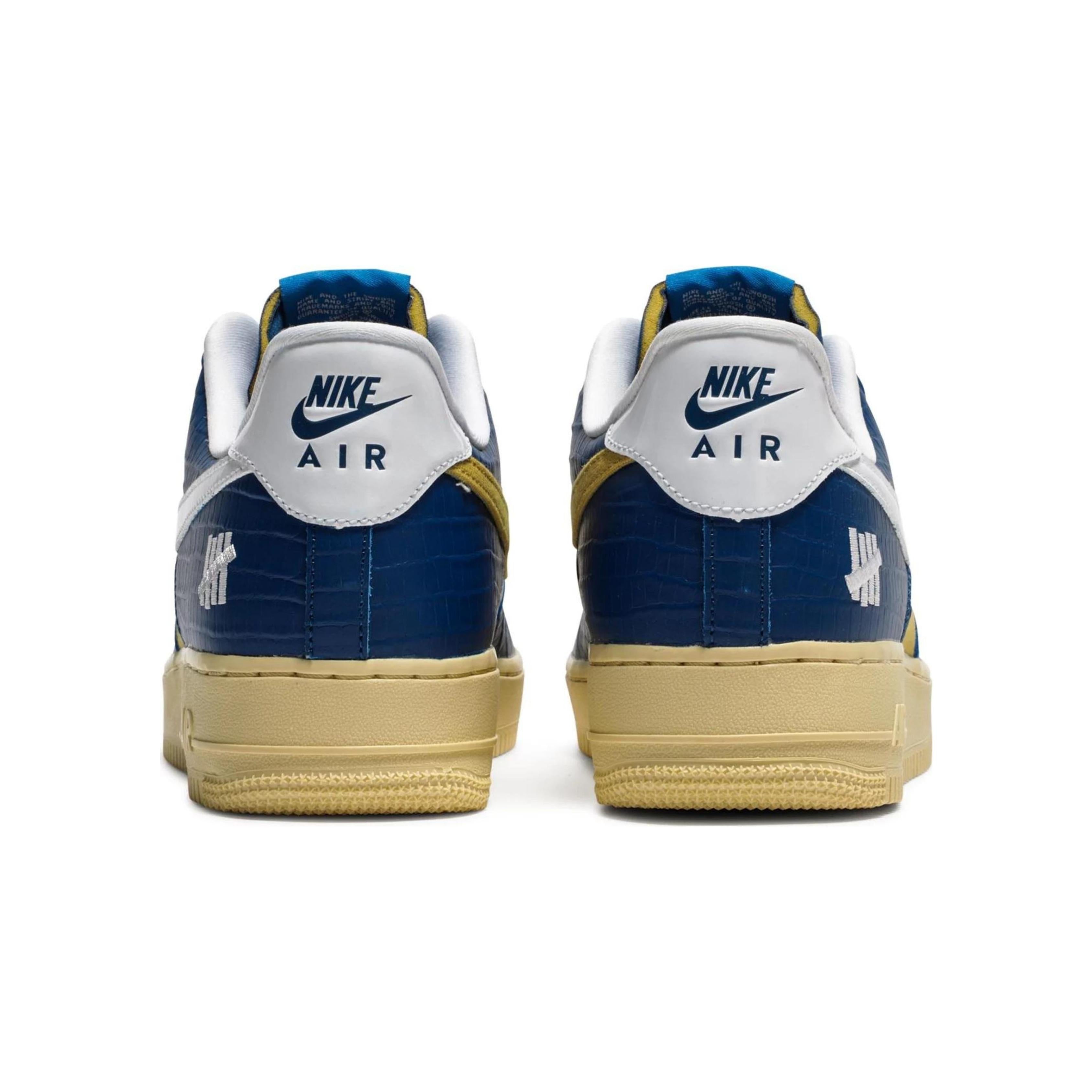Nike Air Force 1 Low SP Undefeated 5 On It Blue Yellow Croc