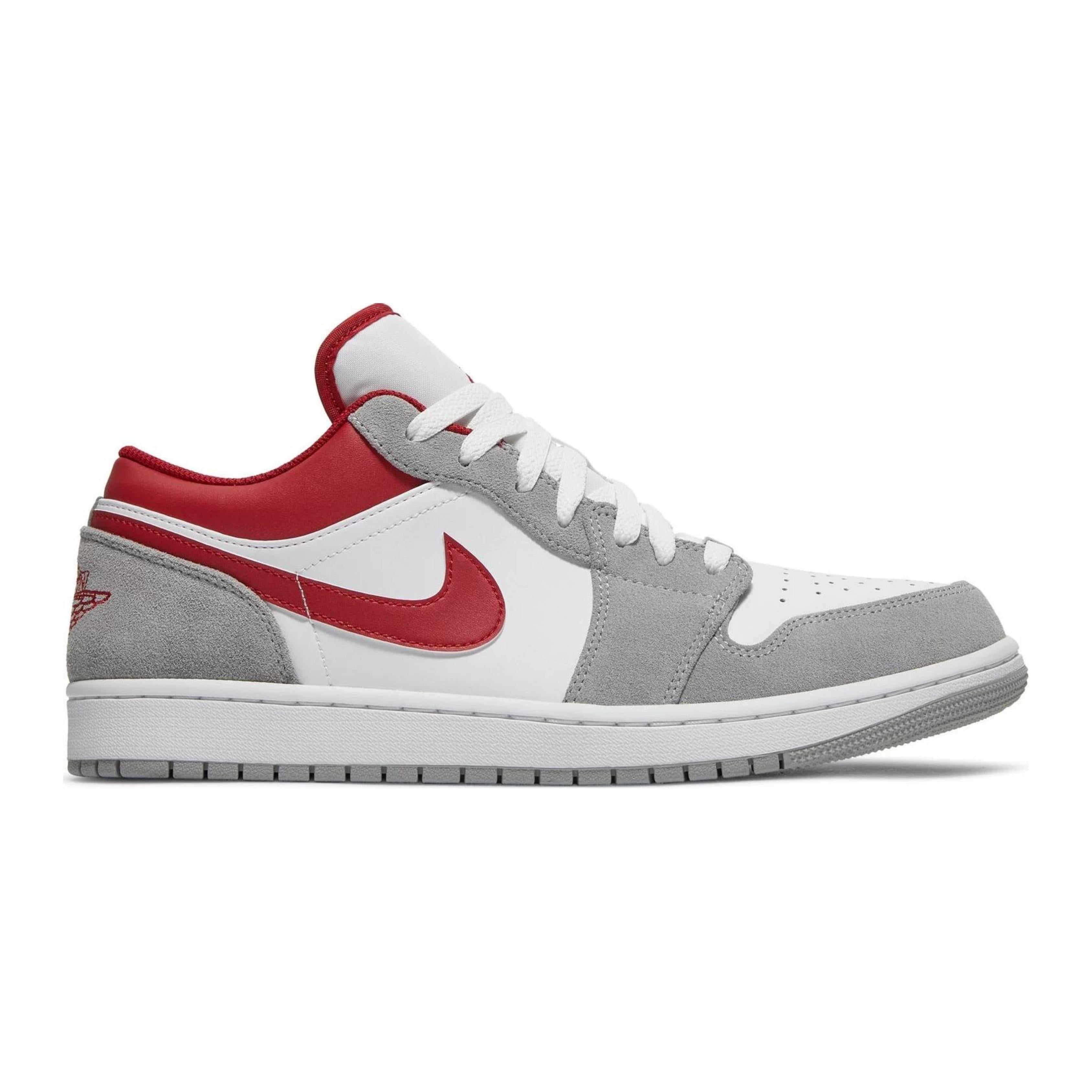 Jordan 1 Low SE Light Smoke Grey Gym Red