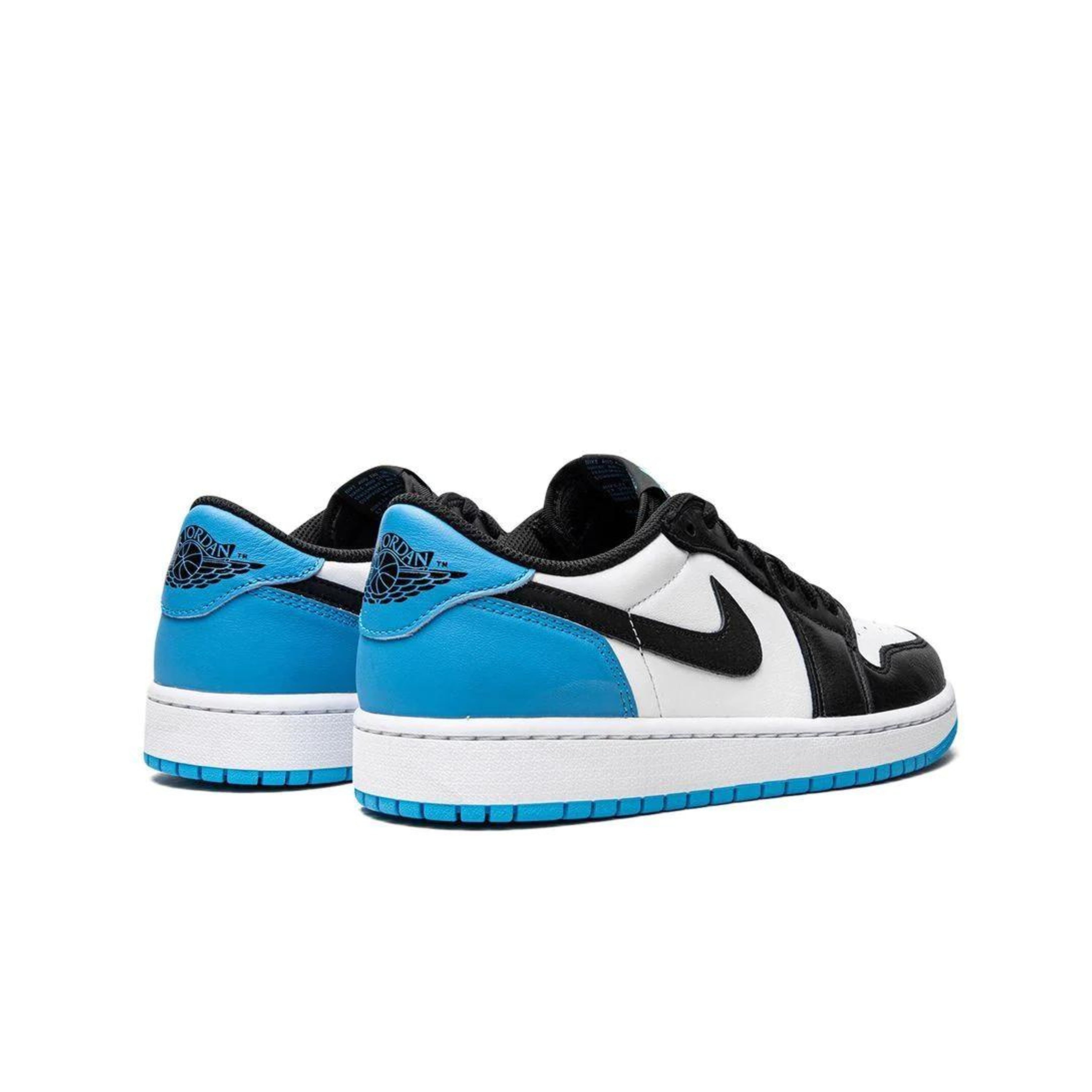Jordan 1 Low Black Dark Powder Blue (Women's)