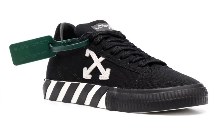 Off-White Vulcanized Low Black Green Zip