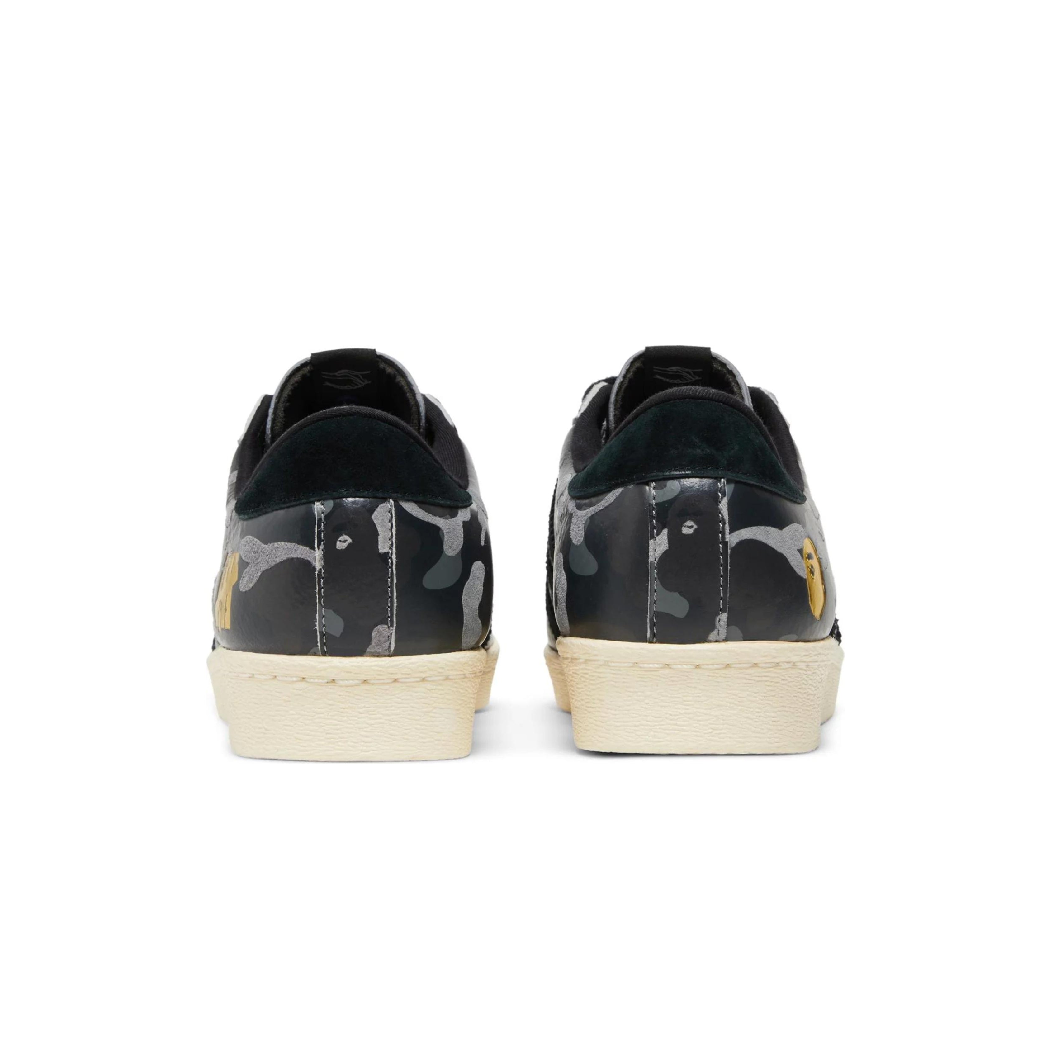 Adidas Superstar 80s Undefeated Bape Black Camo