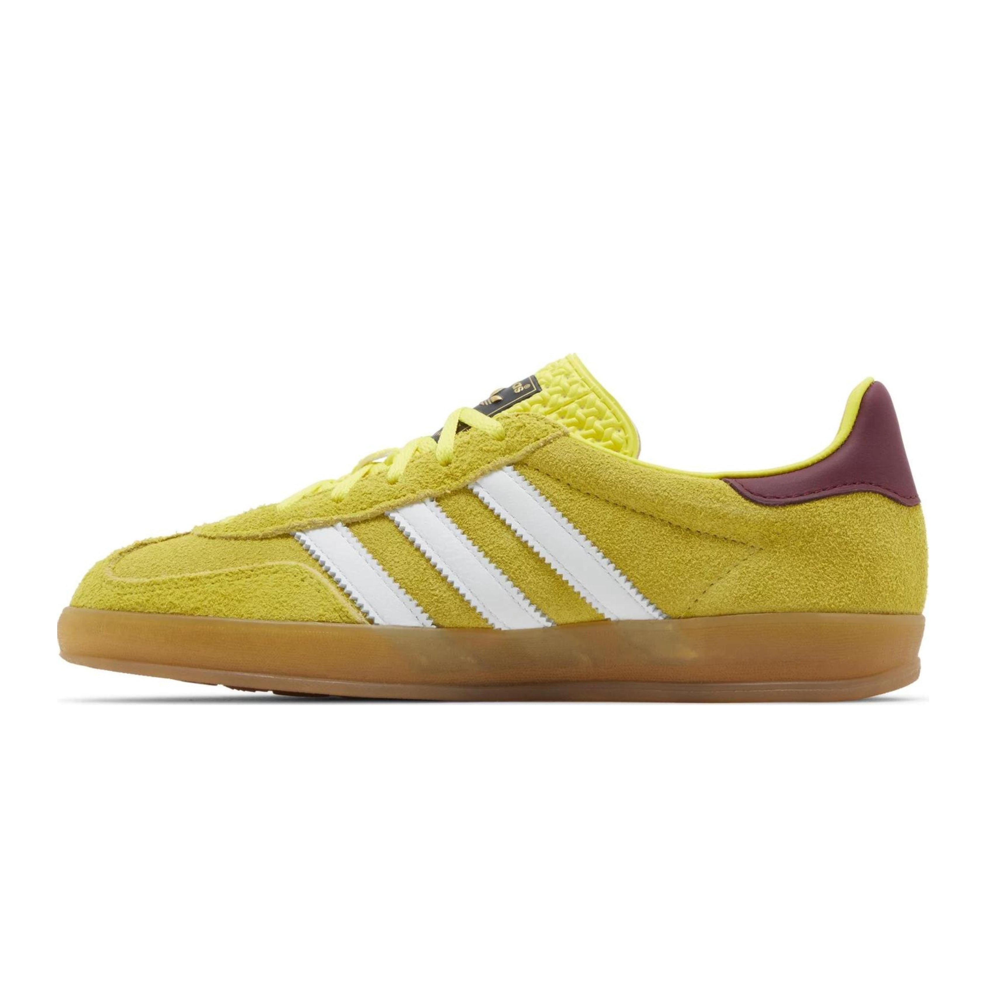 Adidas Gazelle Indoor Bright Yellow Collegiate Burgundy