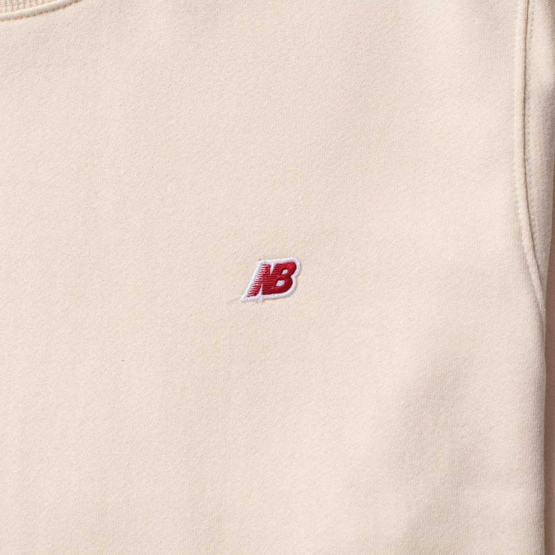 New Balance Made in USA Core Crewneck Sweatshirt Macadamia