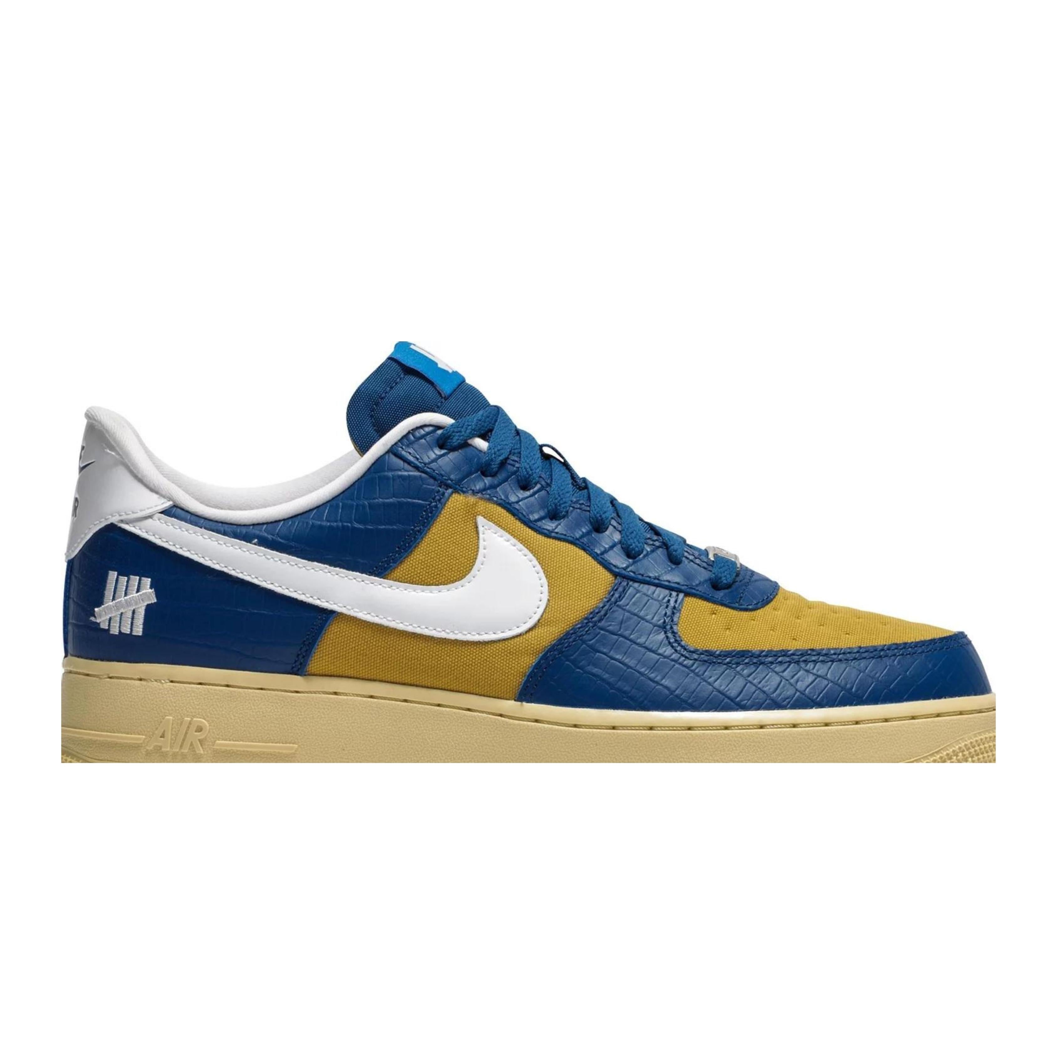 Nike Air Force 1 Low SP Undefeated 5 On It Blue Yellow Croc