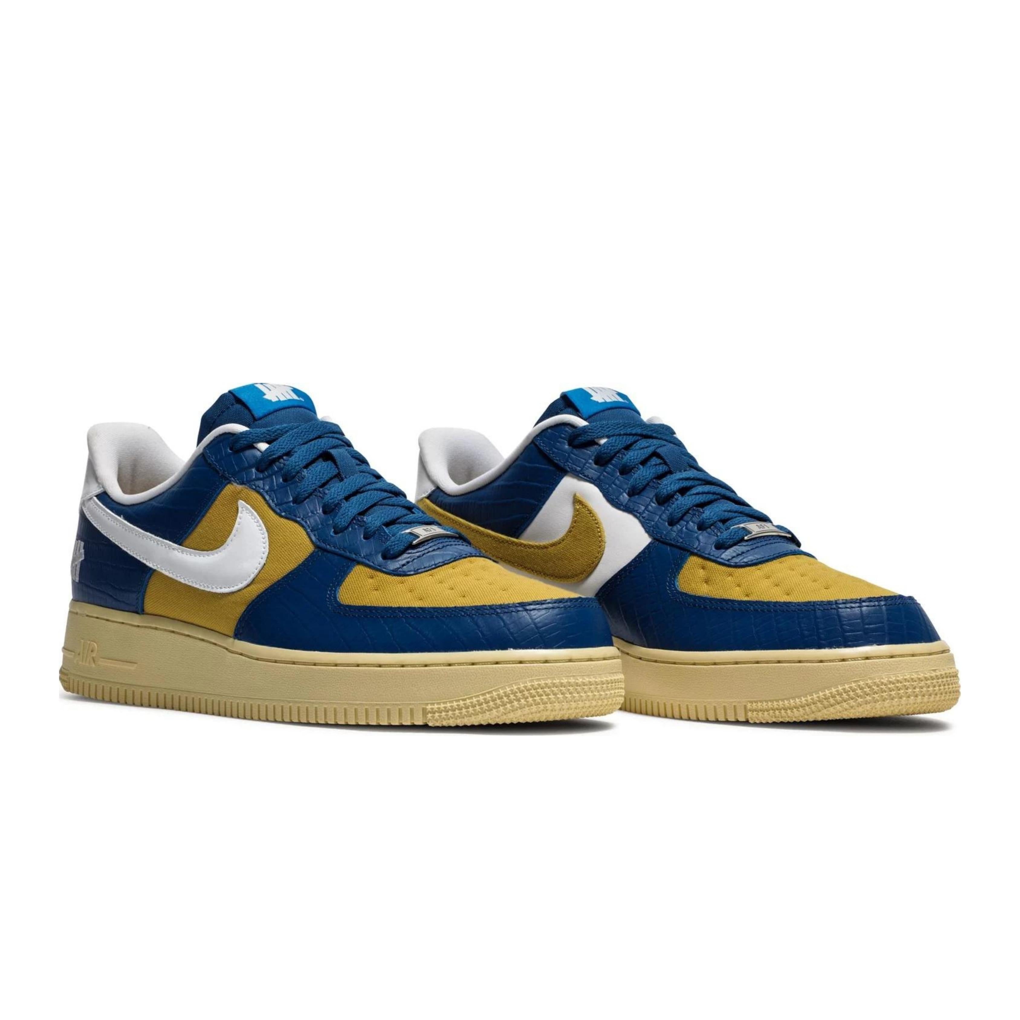Nike Air Force 1 Low SP Undefeated 5 On It Blue Yellow Croc