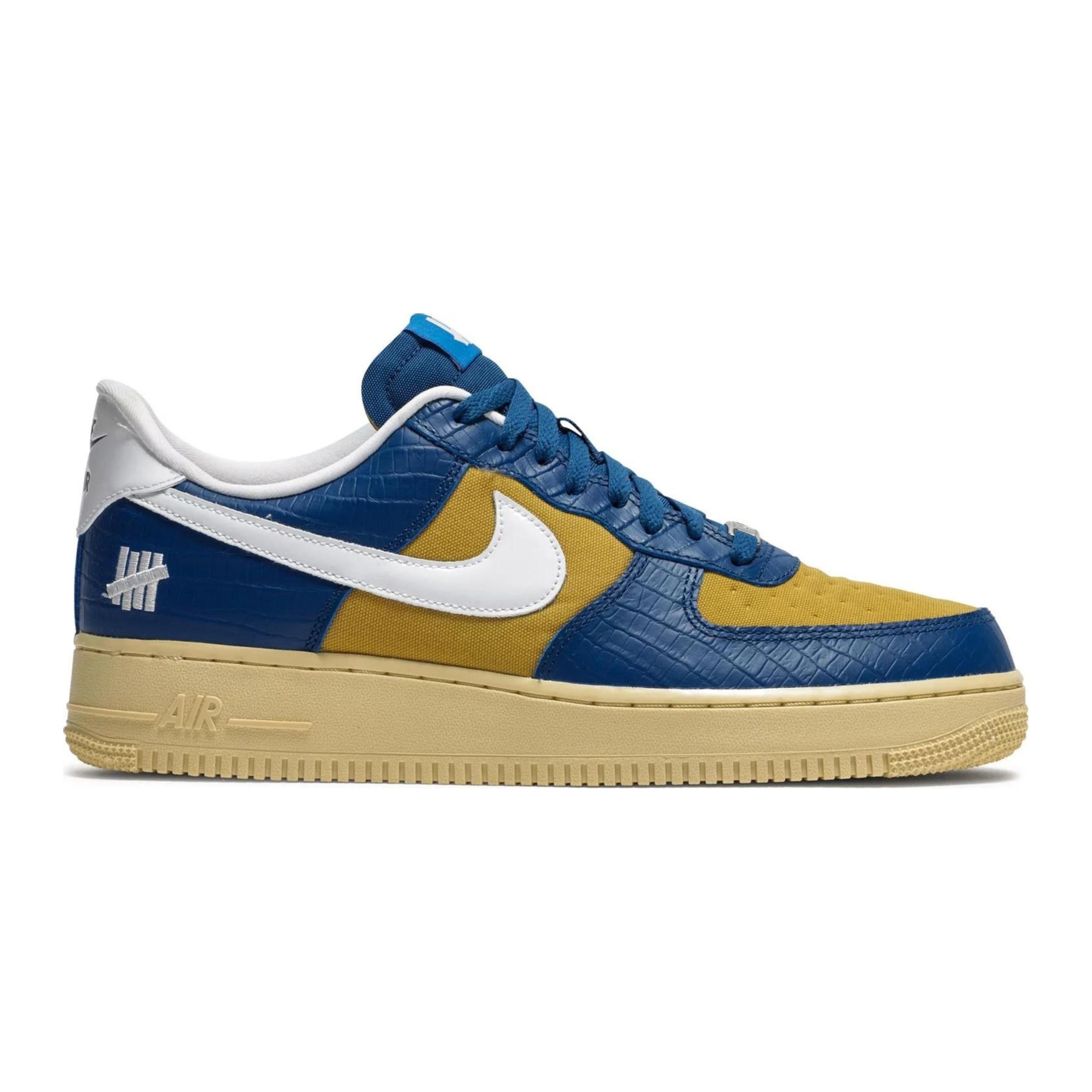 Nike Air Force 1 Low SP Undefeated 5 On It Blue Yellow Croc