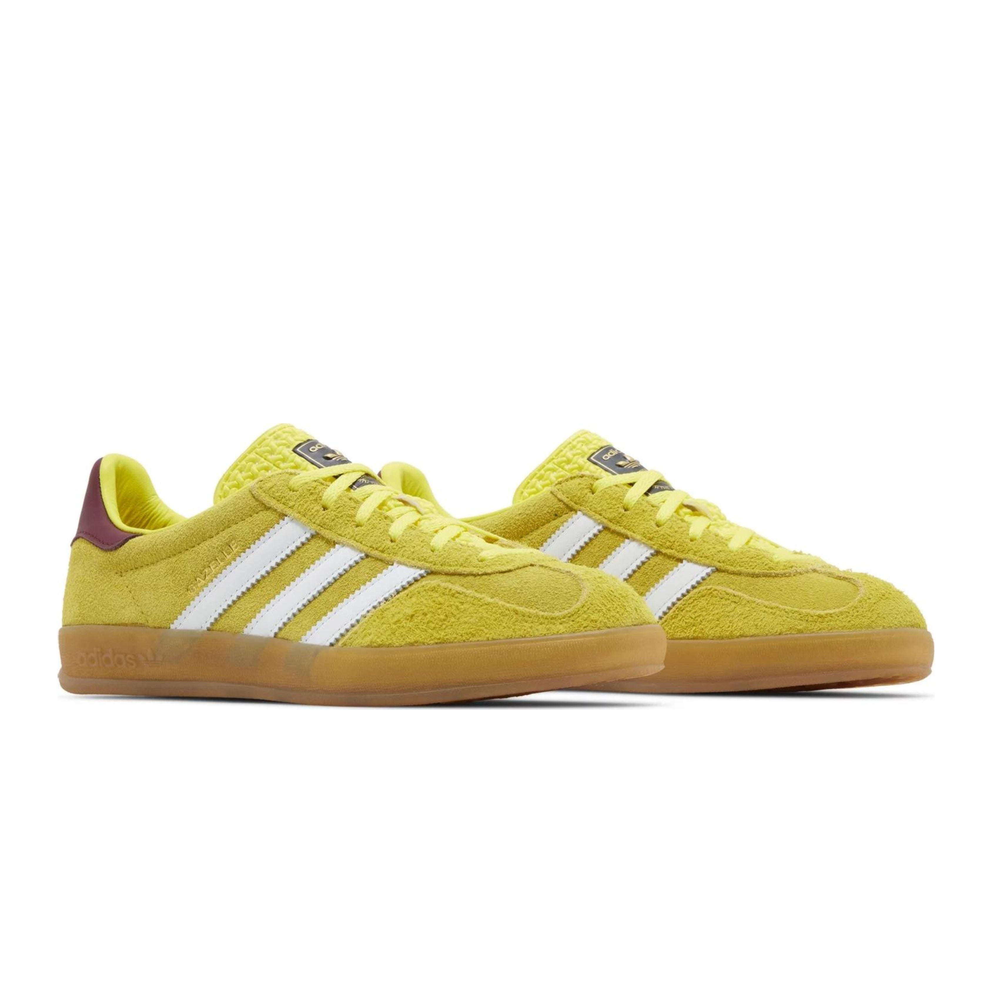 Adidas Gazelle Indoor Bright Yellow Collegiate Burgundy