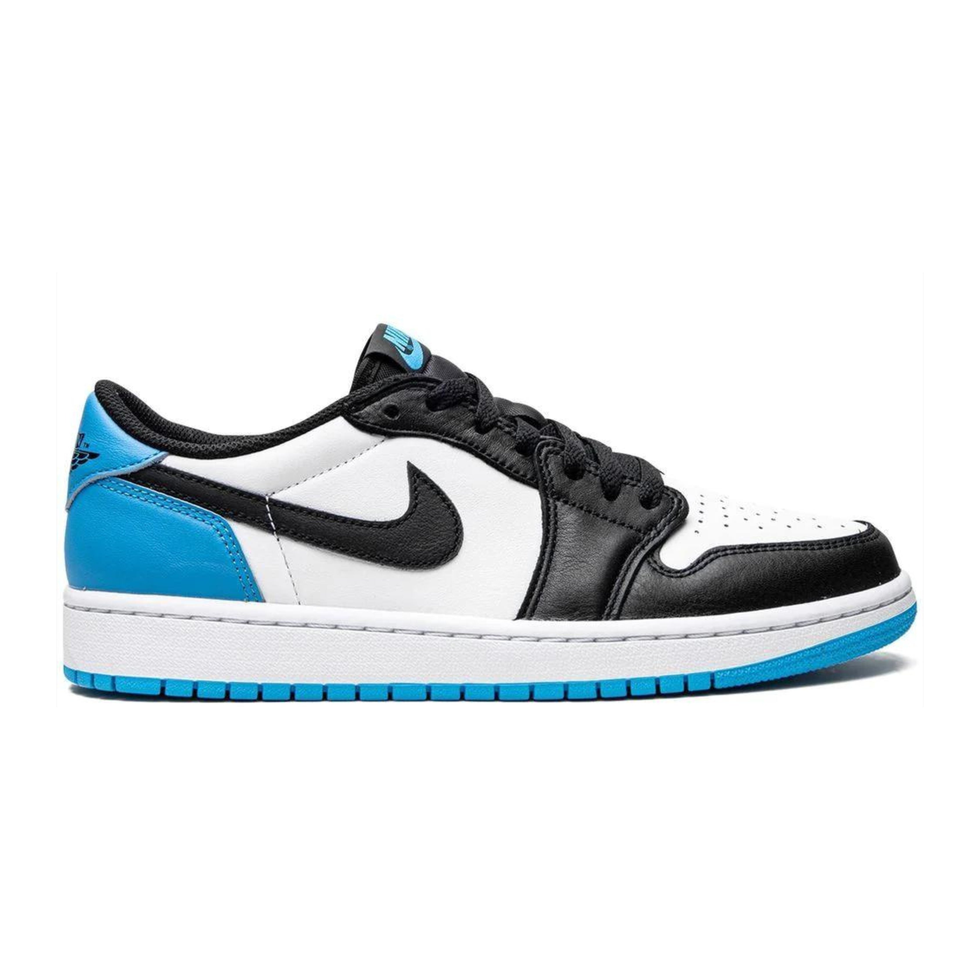Jordan 1 Low Black Dark Powder Blue (Women's)