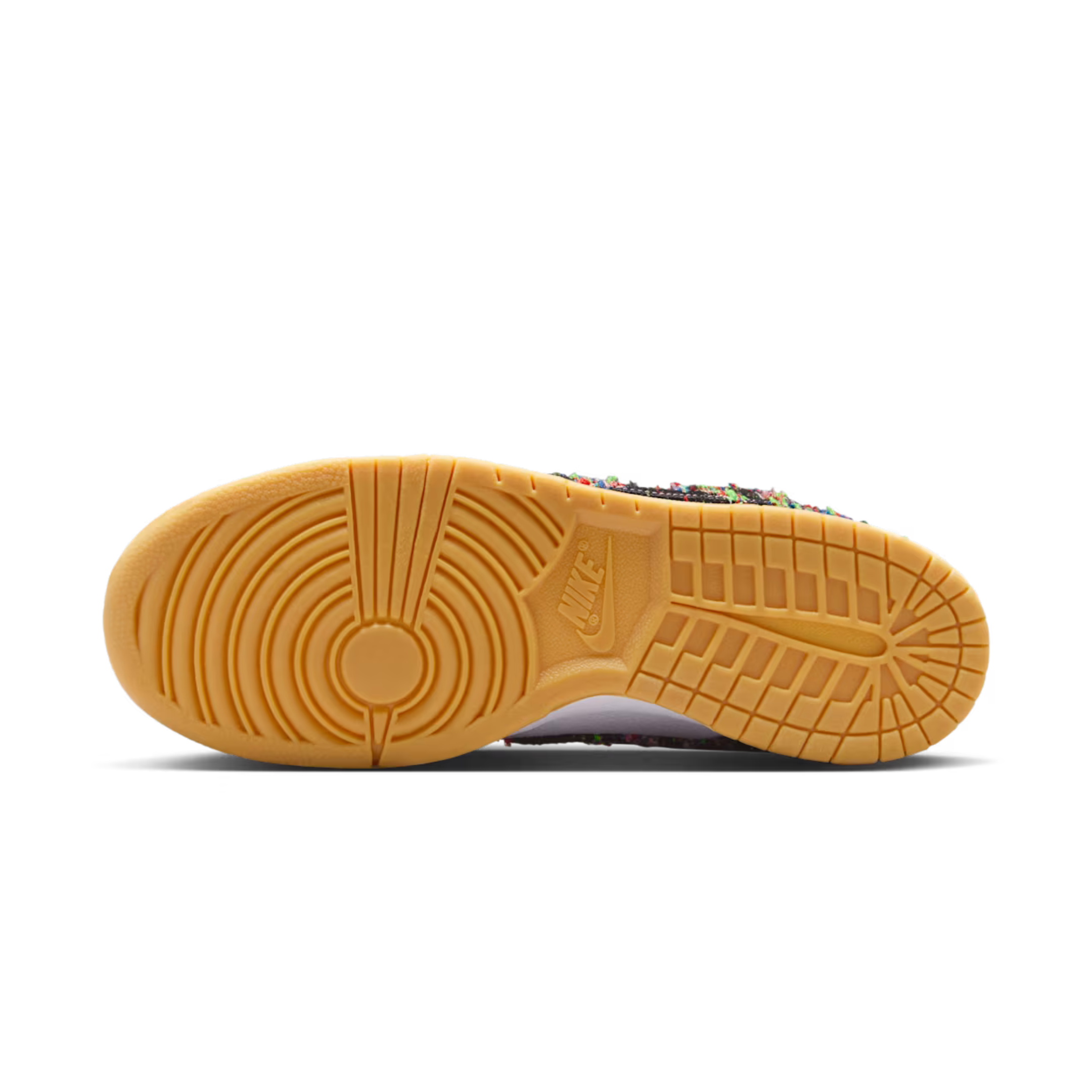 Nike Dunk Low White and Gum Yellow