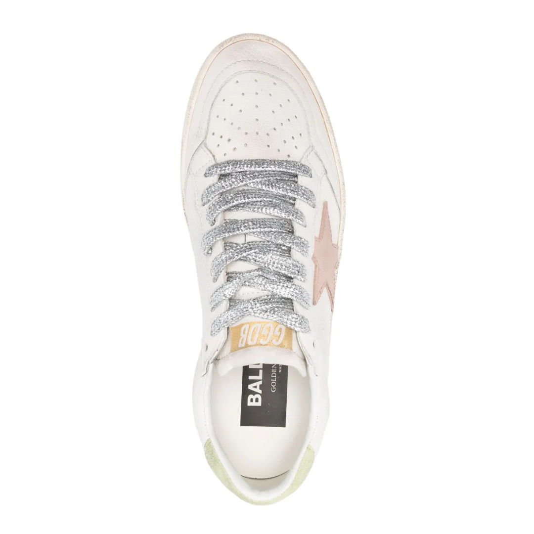 Golden Goose Ball Star Pastel Green Pink