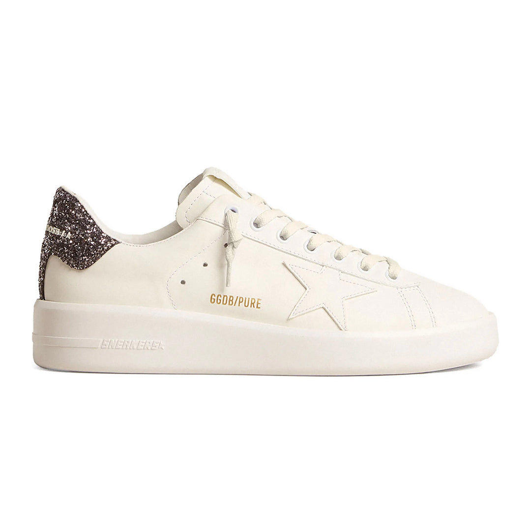 Golden Goose Purestar White Anthracite Glitter