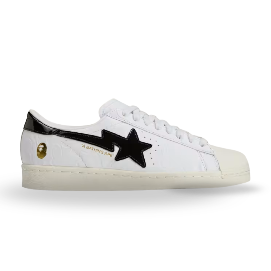 Adidas Superstar Vintage sstr v Bape White Black