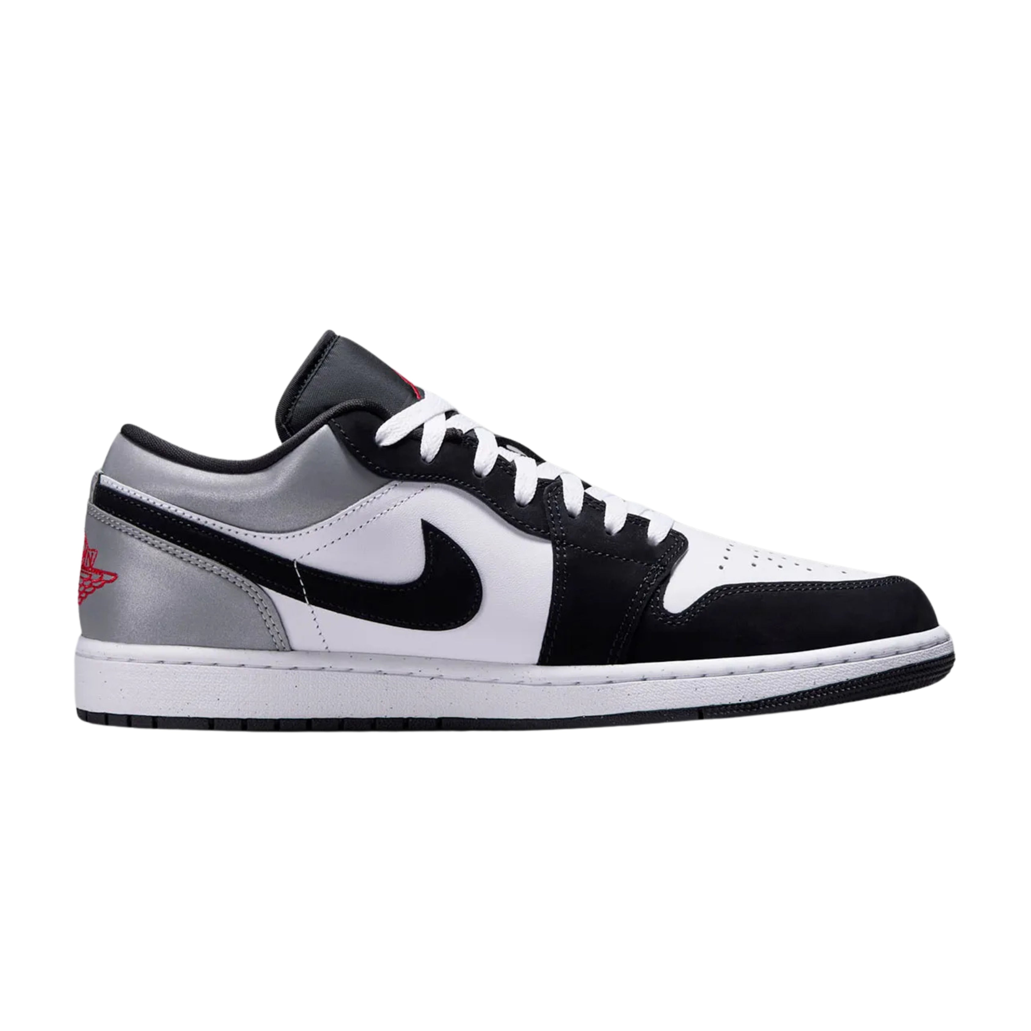 Jordan 1 Low SE White Fire Red Black Matte Silver