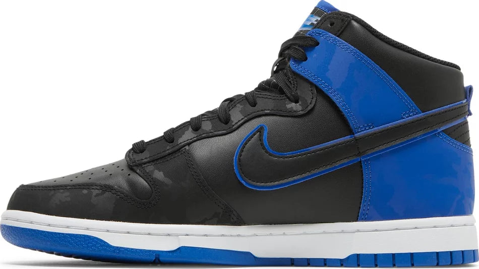 Nike Dunk High SE Camo Black Royal