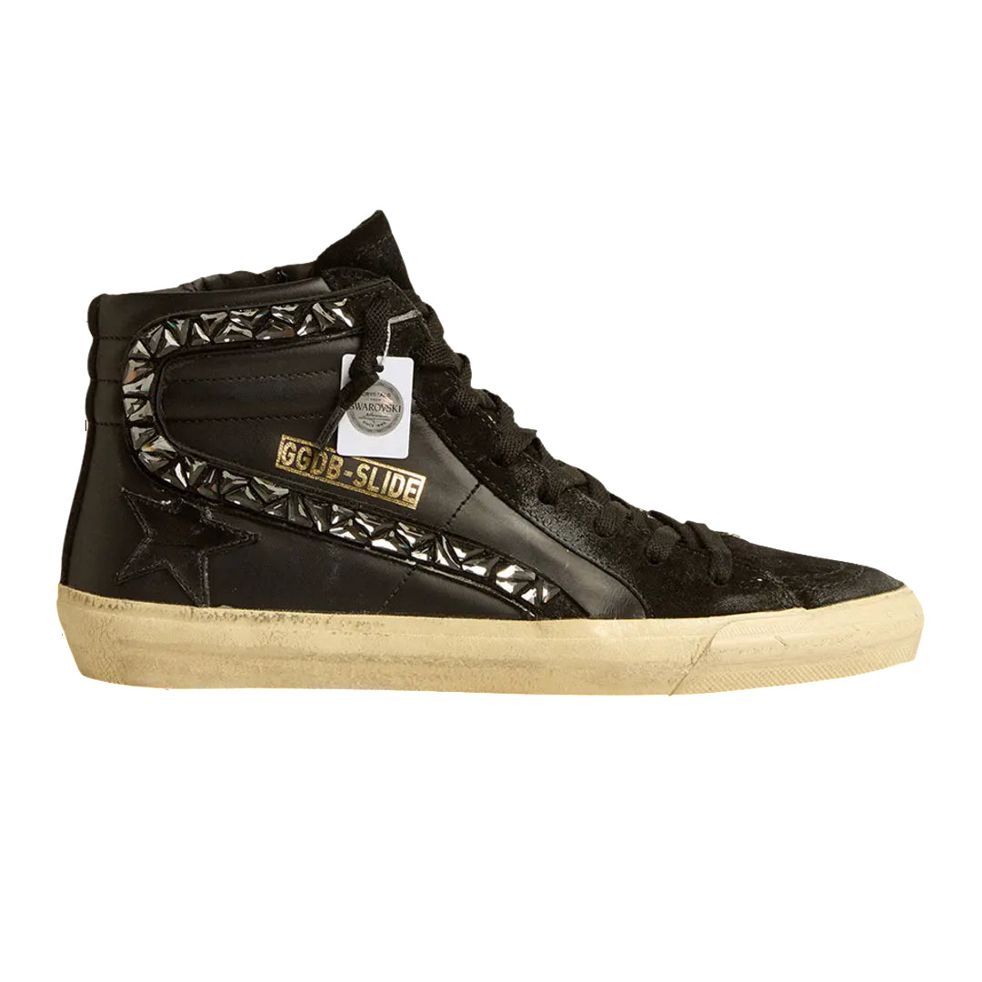 Golden Goose Swarovski x Golden Goose Wmns Slide Sneaker 'Black Flash'