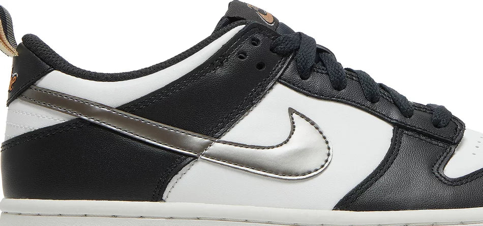 Nike Dunk Low Black White Metallic (GS)